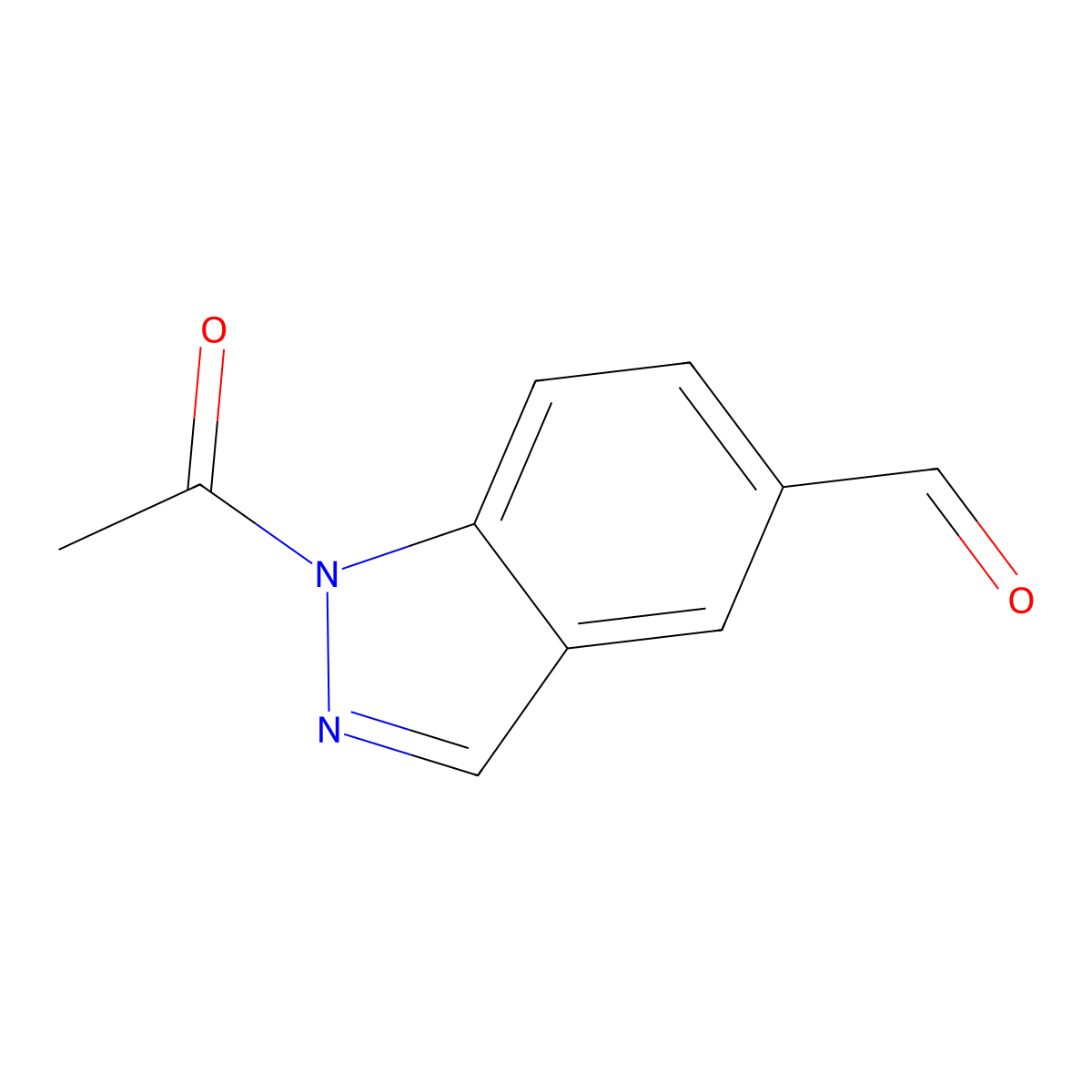 1-Acetyl-1H-indazole-5-carbaldehyde molecular structure, CAS 1934785-58-6