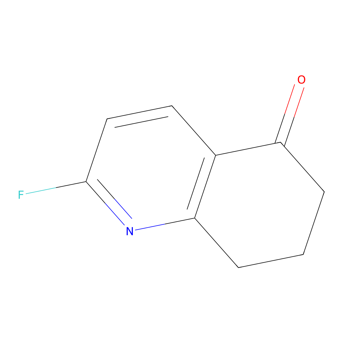 2-Fluoro-7,8-dihydro-6H-quinolin-5-one molecular structure, CAS 1934786-38-5
