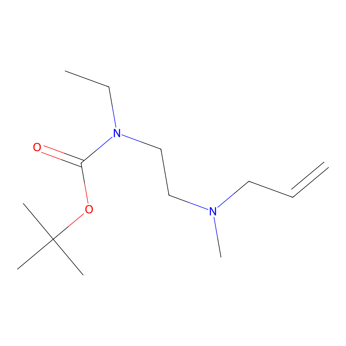 tert-butyl N-ethyl-N-{2-[methyl(prop-2-en-1-yl)amino]ethyl}carbamate molecular structure, CAS 1934790-67-6