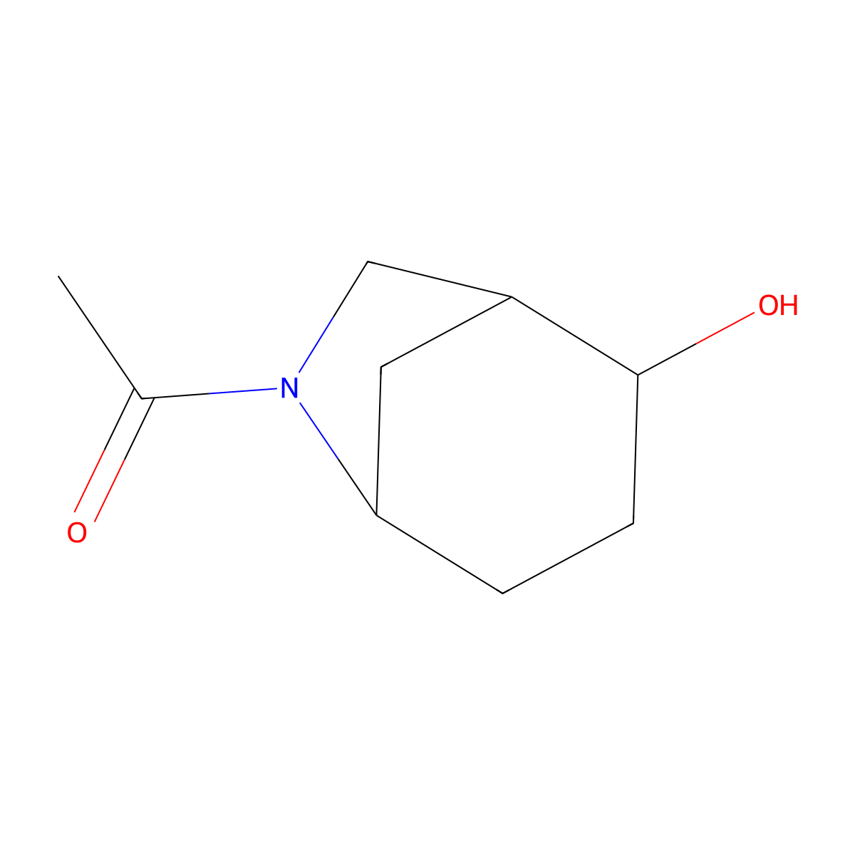 1-{2-Hydroxy-6-azabicyclo[3.2.1]octan-6-yl}ethan-1-one molecular structure, CAS 1934793-61-9