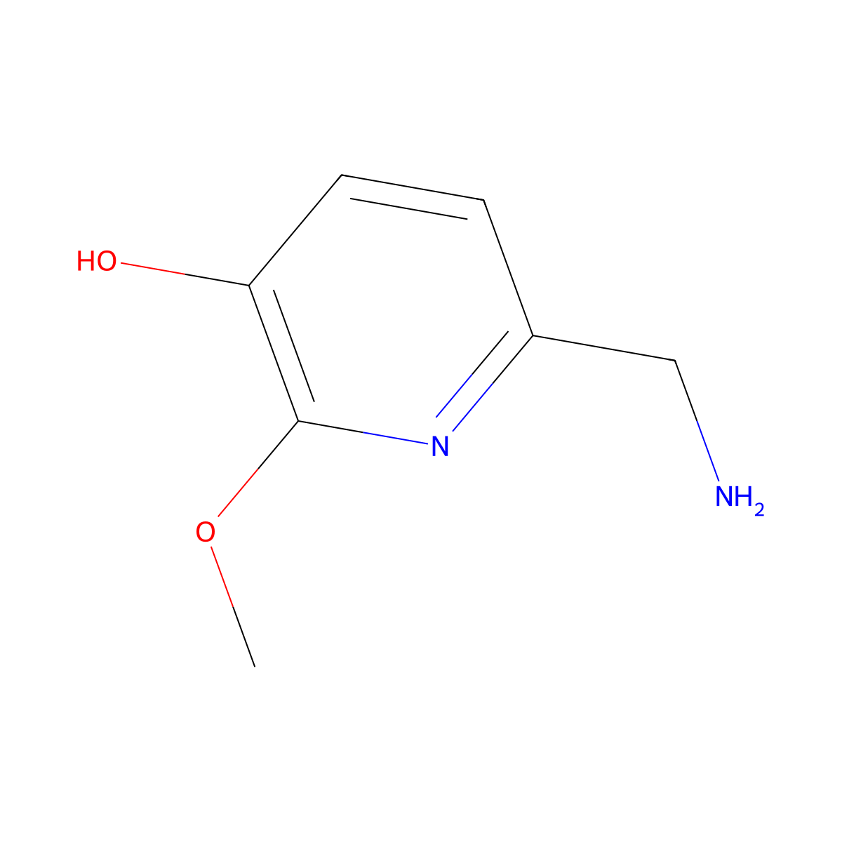 6-(Aminomethyl)-2-methoxypyridin-3-ol molecular structure, CAS 1934799-40-2