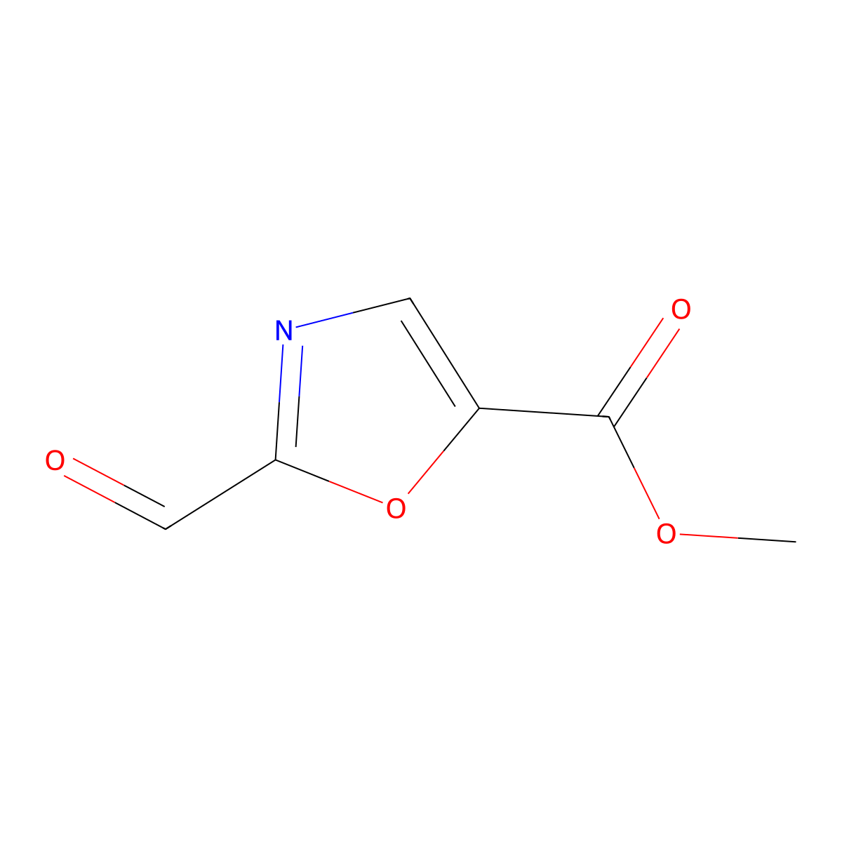 Methyl 2-formyloxazole-5-carboxylate molecular structure, CAS 1934799-61-7