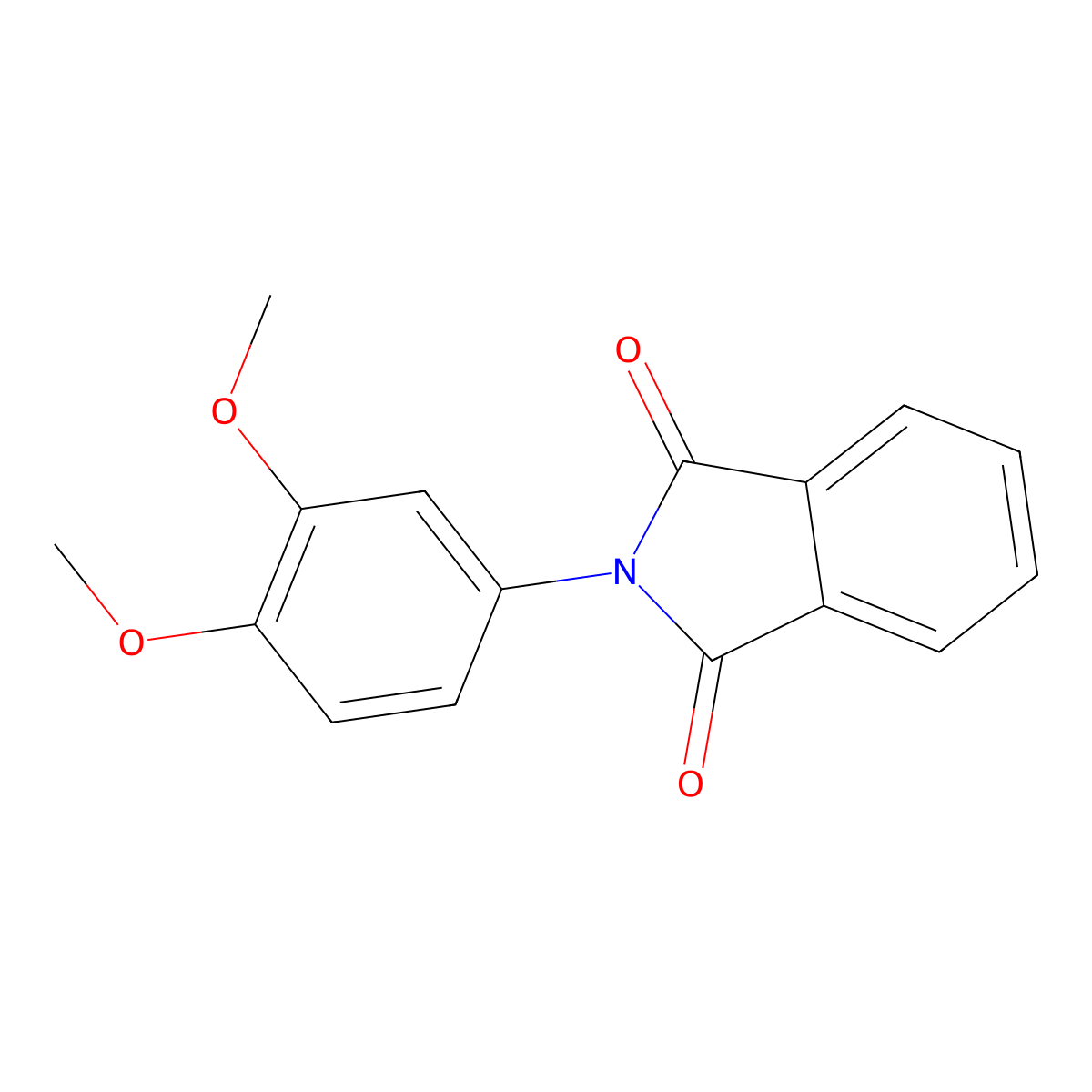 2-(3,4-dimethoxyphenyl)-1H-isoindole-1,3(2H)-dione molecular structure, CAS 19348-41-5