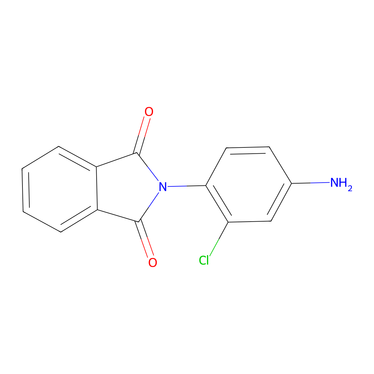 N-(4-Amino-2-chlorophenyl)phthalimide molecular structure, CAS 19348-53-9