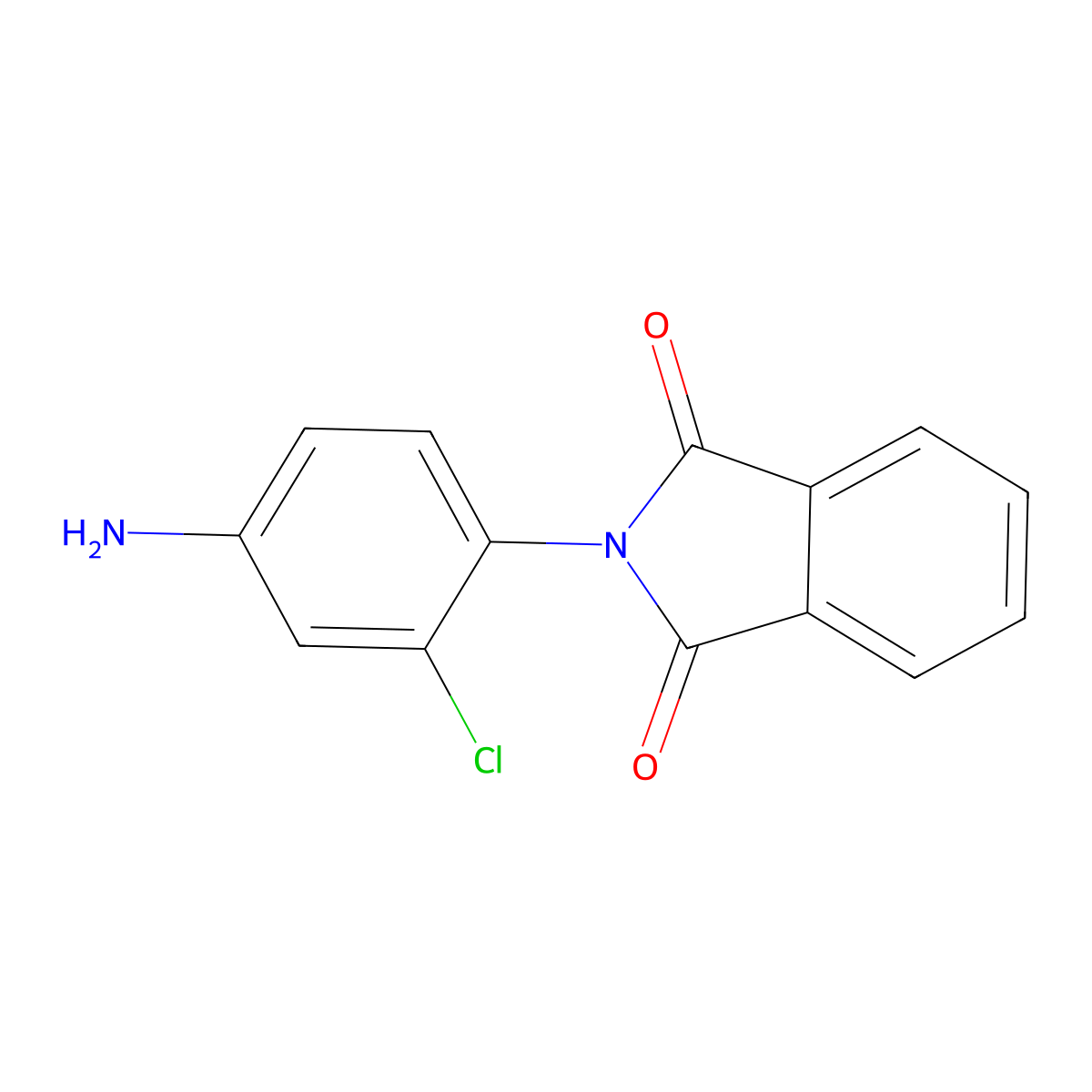 N-(4-Amino-2-chlorophenyl)phthalimide molecular structure, CAS 19348-53-9