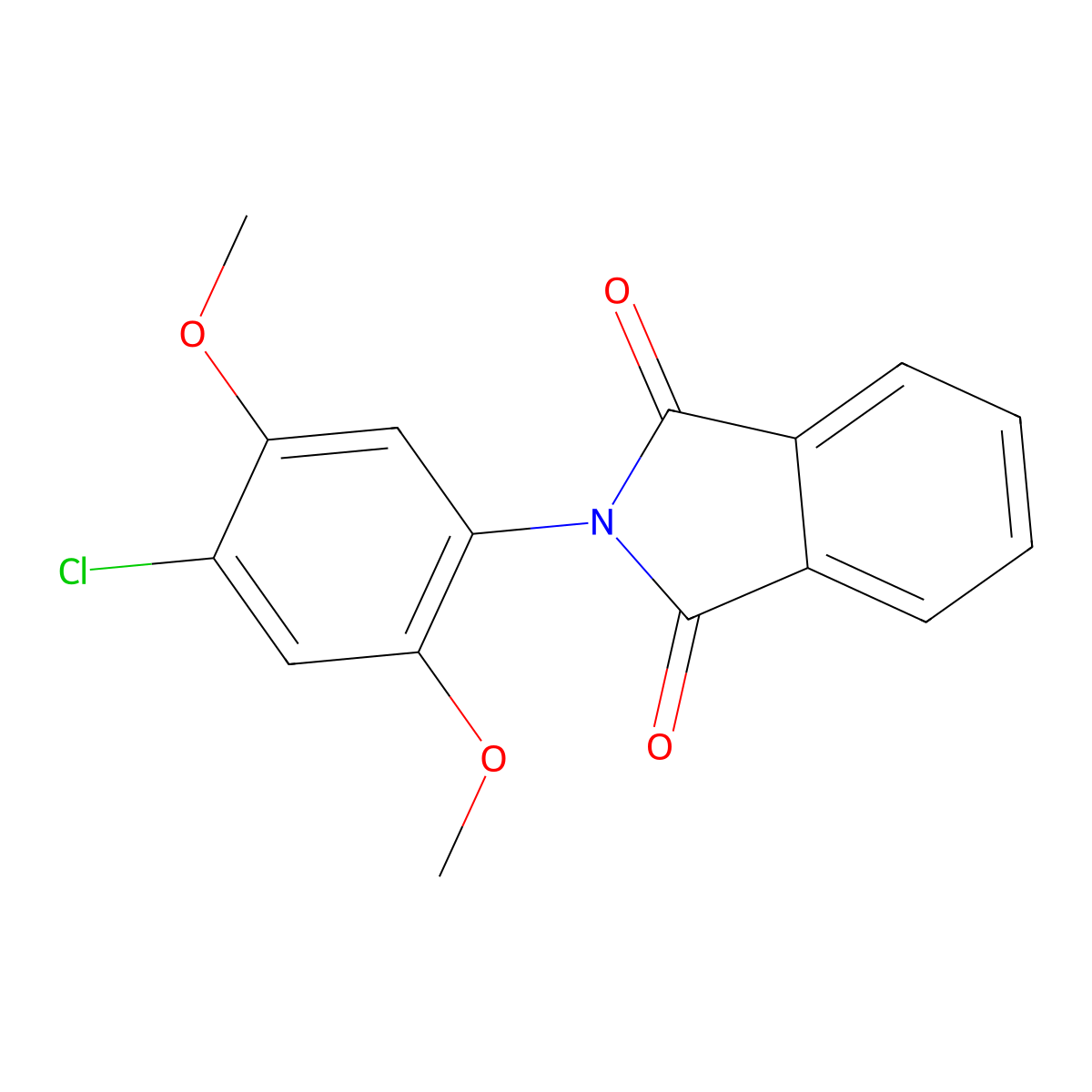 2-(4-Chloro-2,5-dimethoxyphenyl)isoindole-1,3-dione molecular structure, CAS 19348-58-4