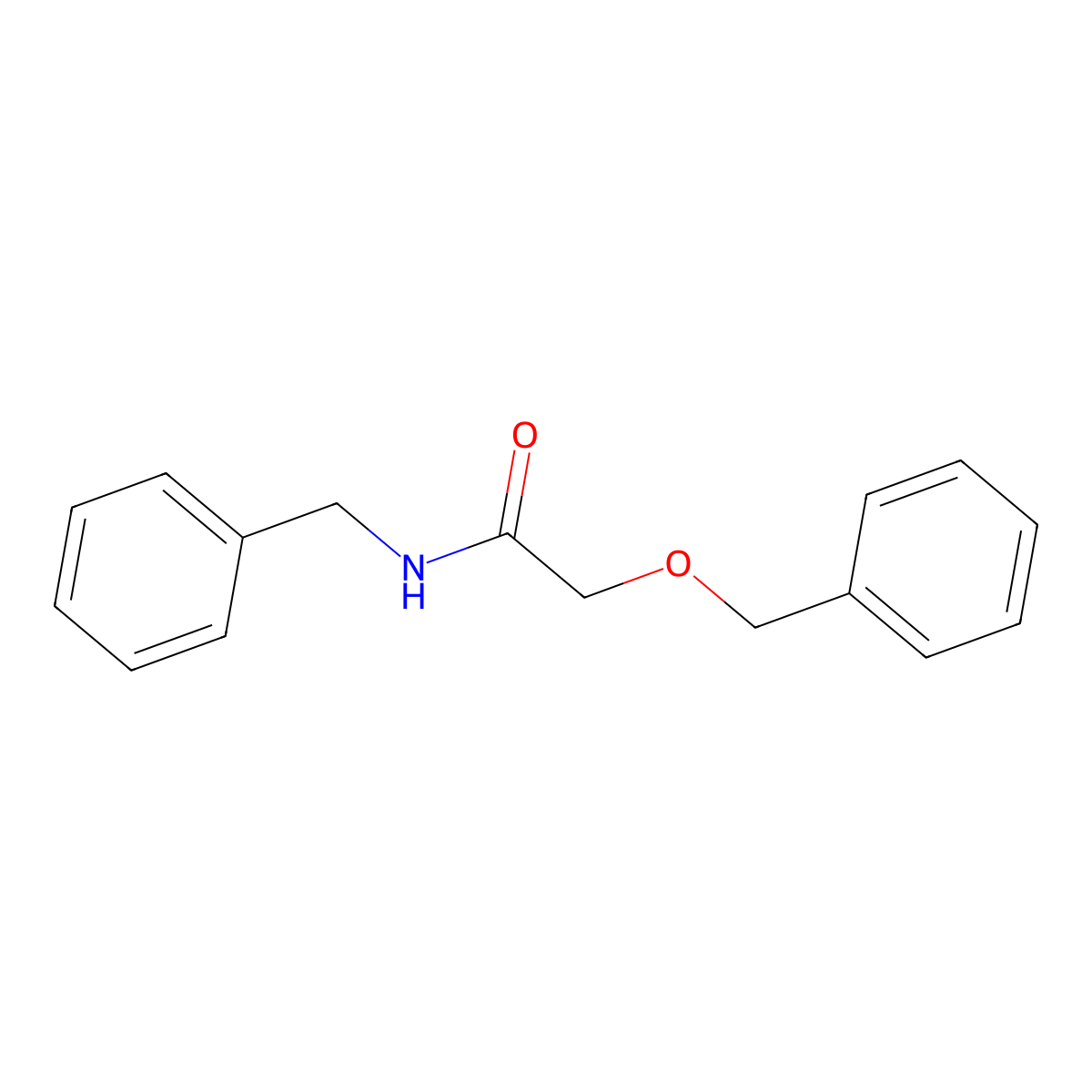N-Benzyl-2-(benzyloxy)acetamide molecular structure, CAS 19348-63-1