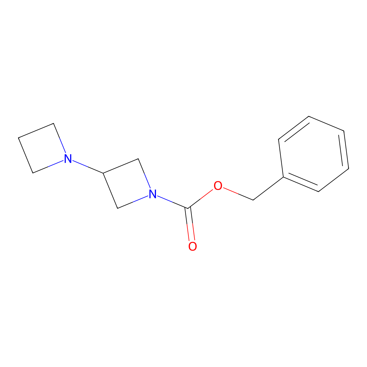 1 inverted exclamation mark-Cbz-1,3 inverted exclamation mark-biazetidine molecular structure, CAS 1934800-80-2