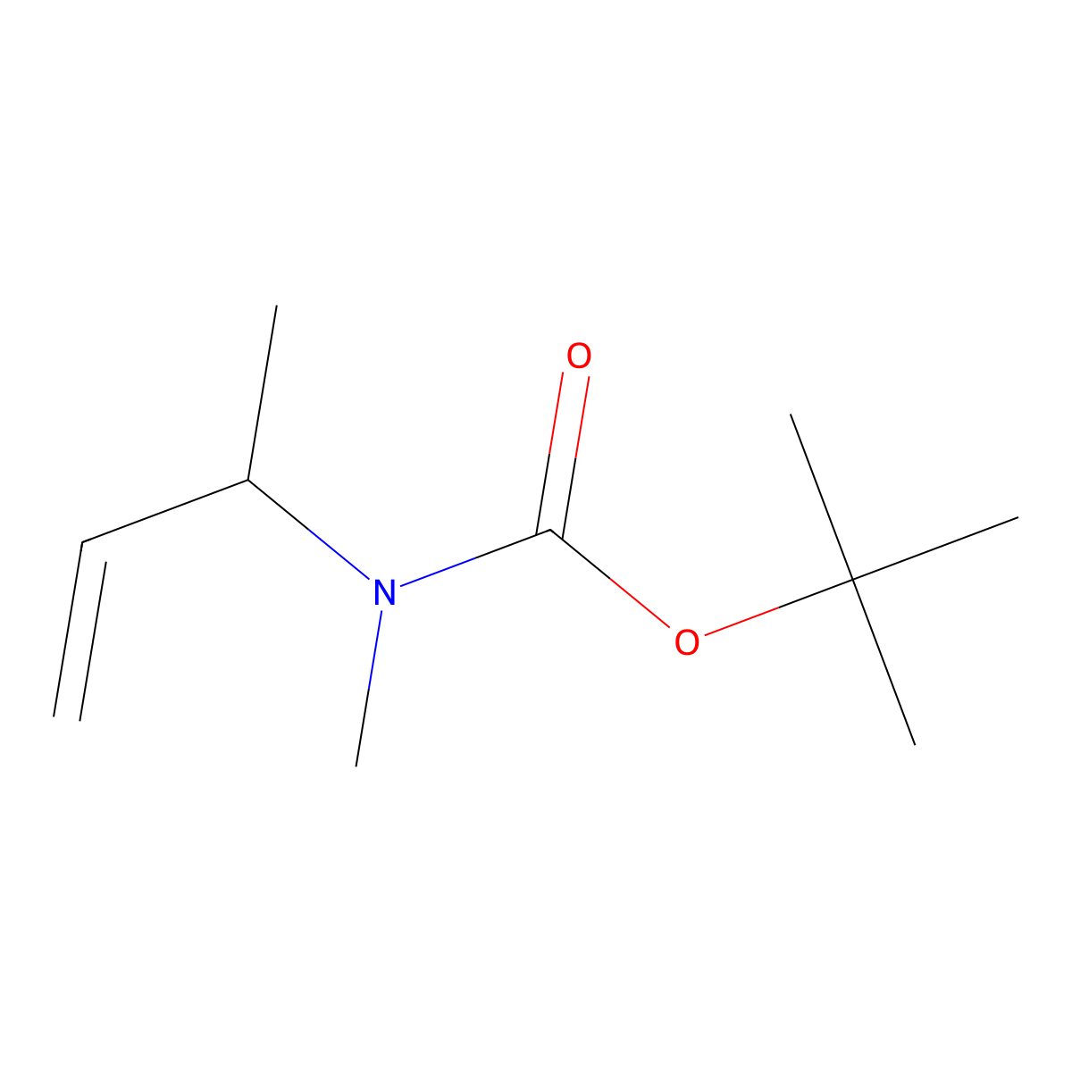 tert-butyl N-(but-3-en-2-yl)-N-methylcarbamate molecular structure, CAS 1934800-84-6