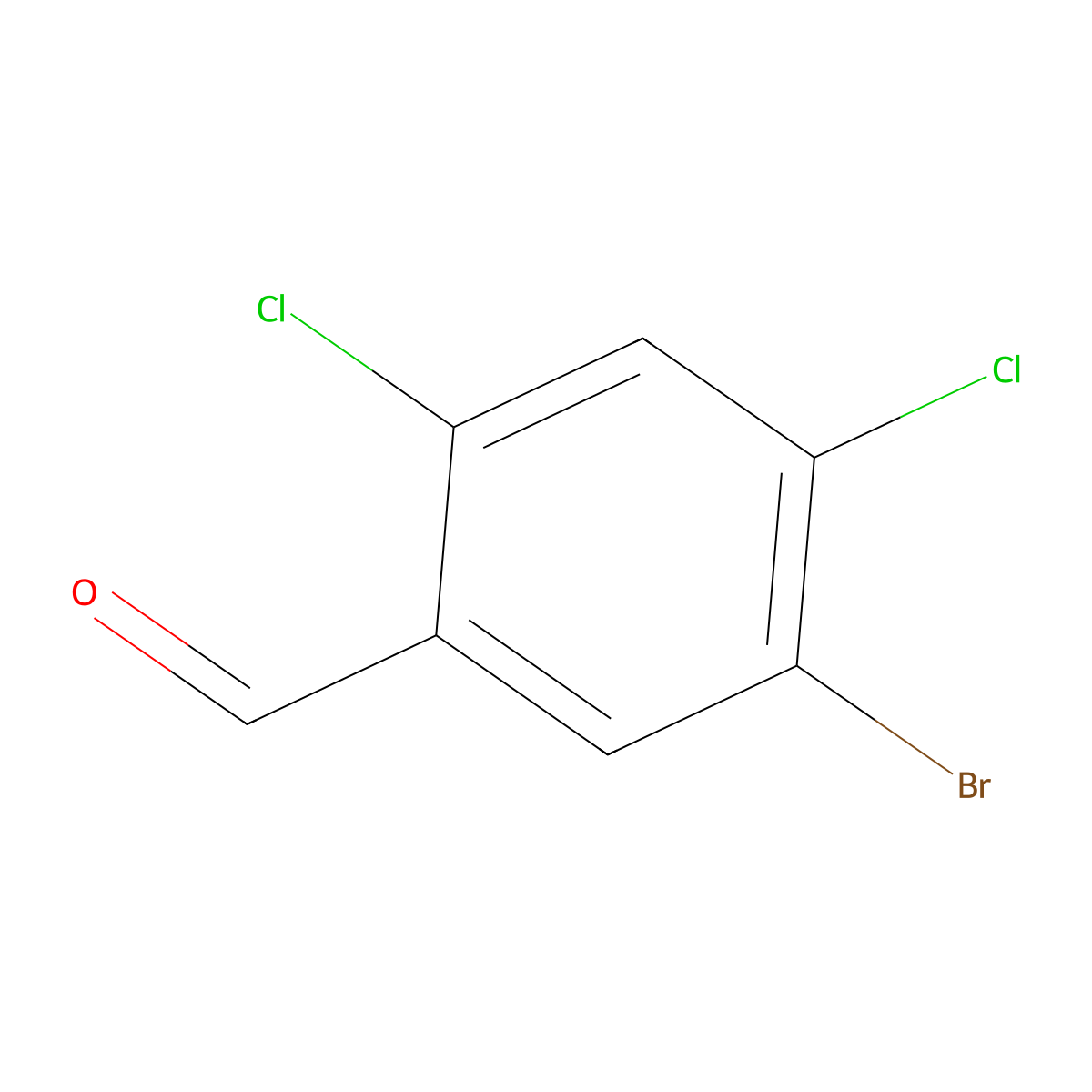 5-Bromo-2,4-dichlorobenzaldehyde molecular structure, CAS 1934803-99-2