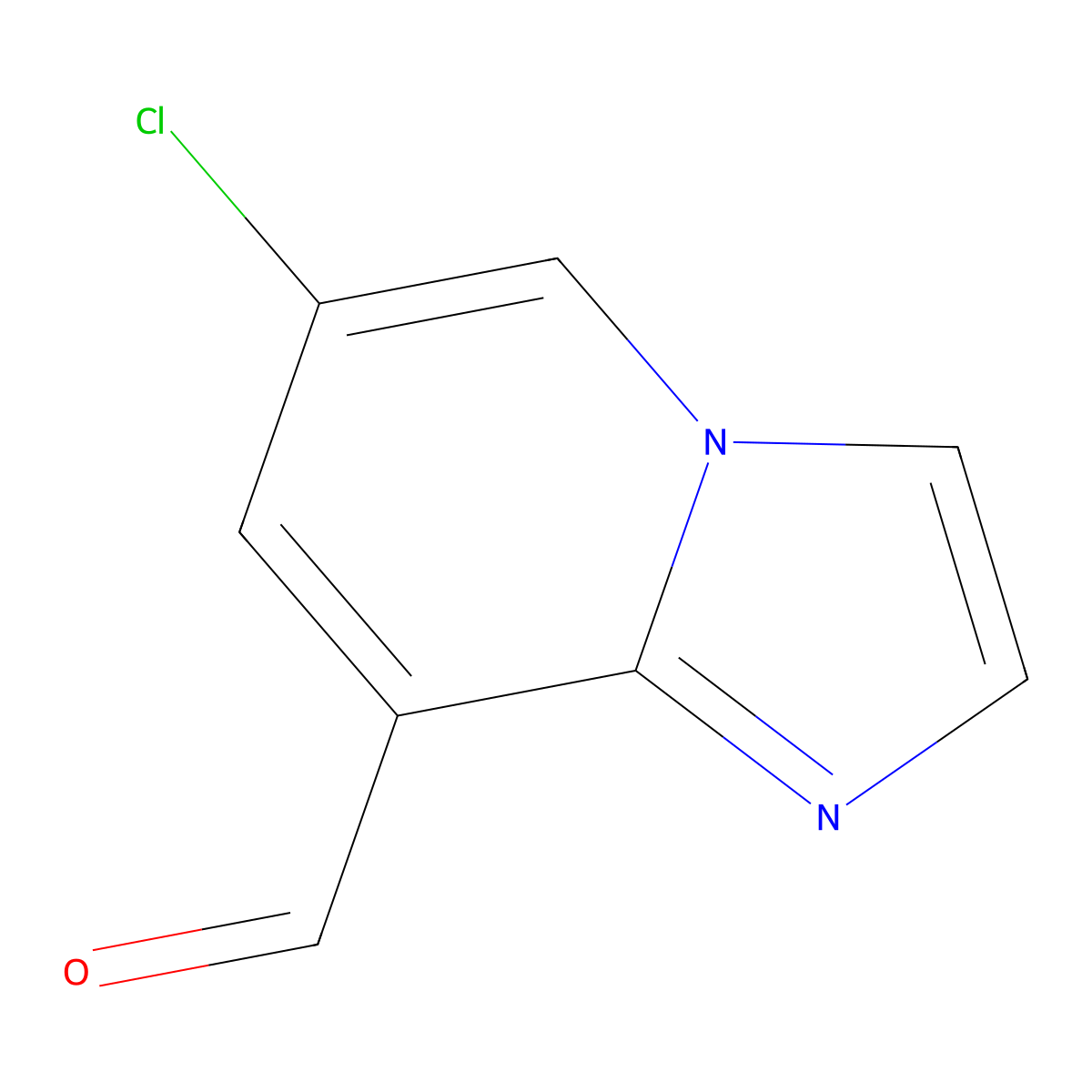 6-Chloro-imidazo[1,2-a]pyridine-8-carbaldehyde molecular structure, CAS 1934812-36-8