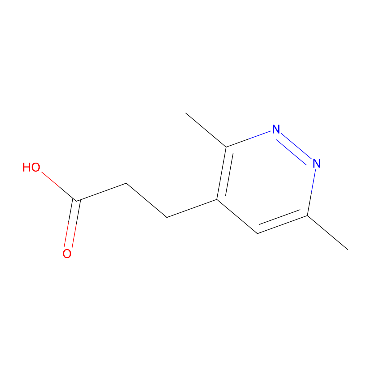 3-(3,6-Dimethylpyridazin-4-yl)propanoic acid molecular structure, CAS 1934813-20-3