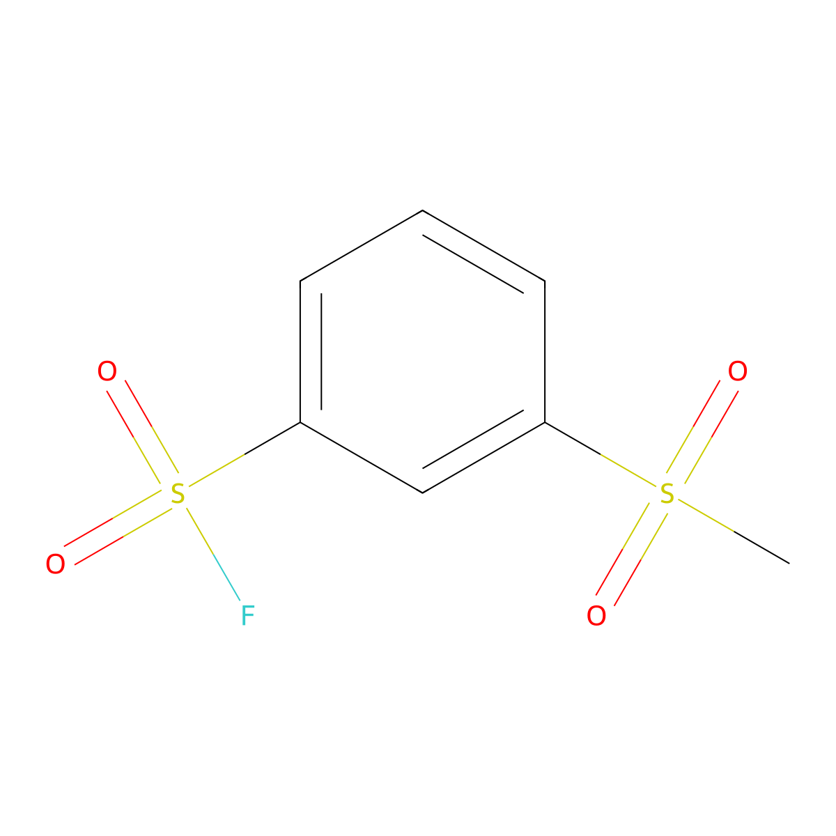 3-Methanesulfonylbenzene-1-sulfonyl fluoride molecular structure, CAS 1934816-92-8