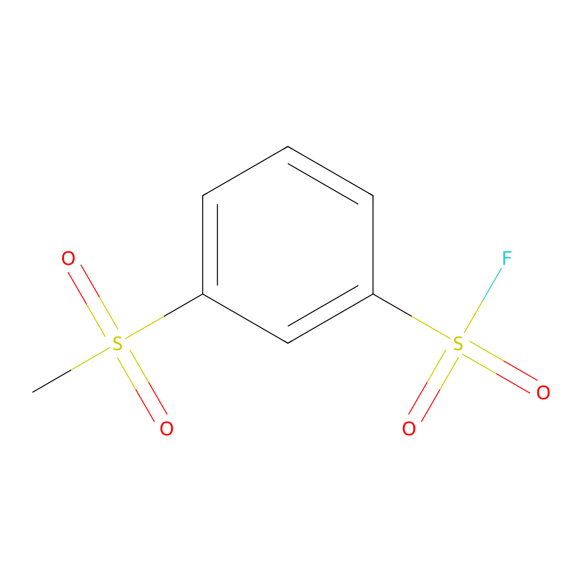 3-Methanesulfonylbenzene-1-sulfonyl fluoride molecular structure, CAS 1934816-92-8