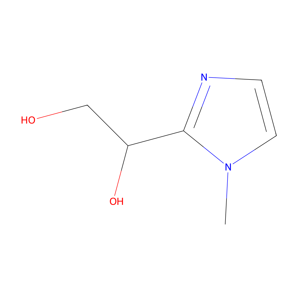 1-(1-Methyl-1H-imidazol-2-yl)ethane-1,2-diol molecular structure, CAS 1934819-86-9