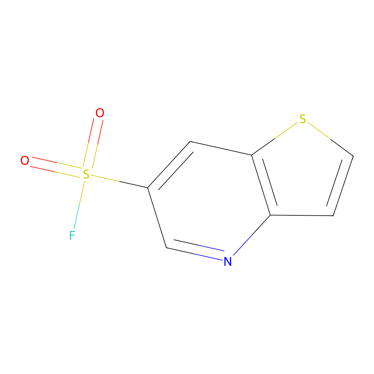 Thieno[3,2-b]pyridine-6-sulfonyl fluoride molecular structure, CAS 1934827-16-3