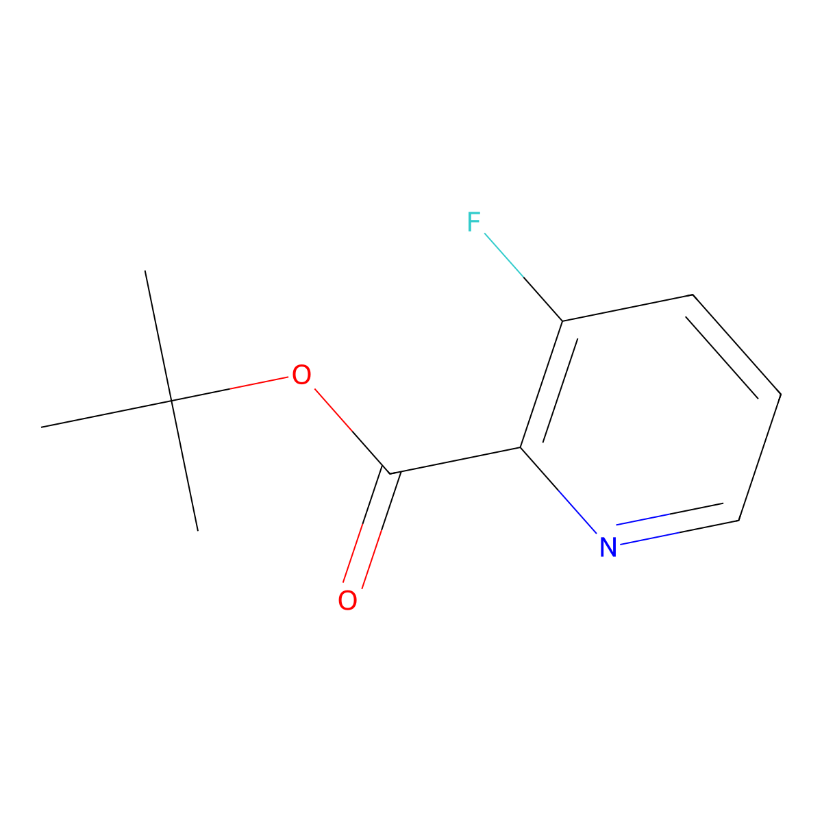 tert-Butyl 3-fluoropicolinate molecular structure, CAS 1934827-83-4