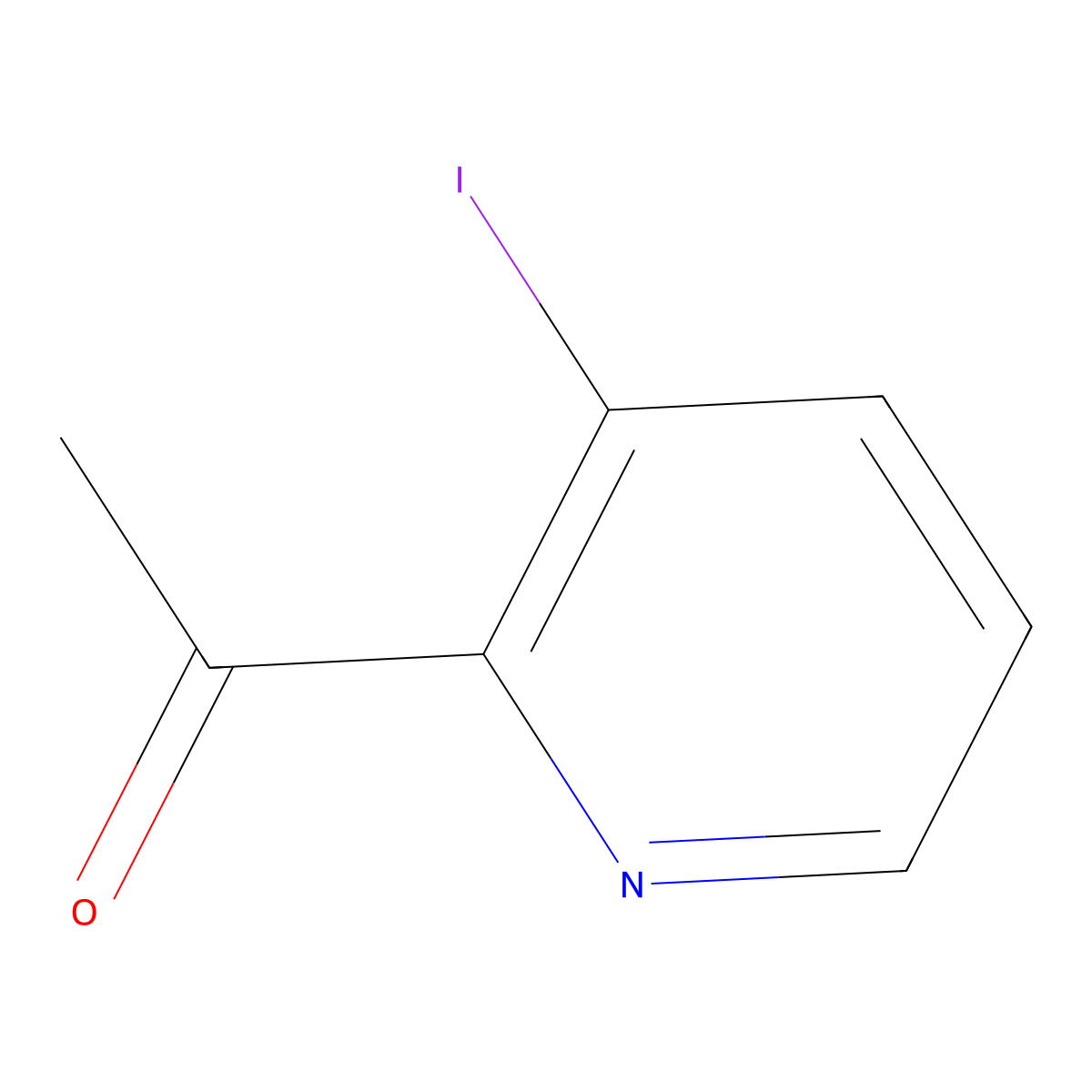 1-(3-Iodopyridin-2-yl)ethanone molecular structure, CAS 1934828-62-2