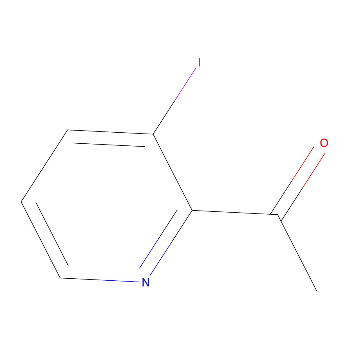 1-(3-Iodopyridin-2-yl)ethanone molecular structure, CAS 1934828-62-2