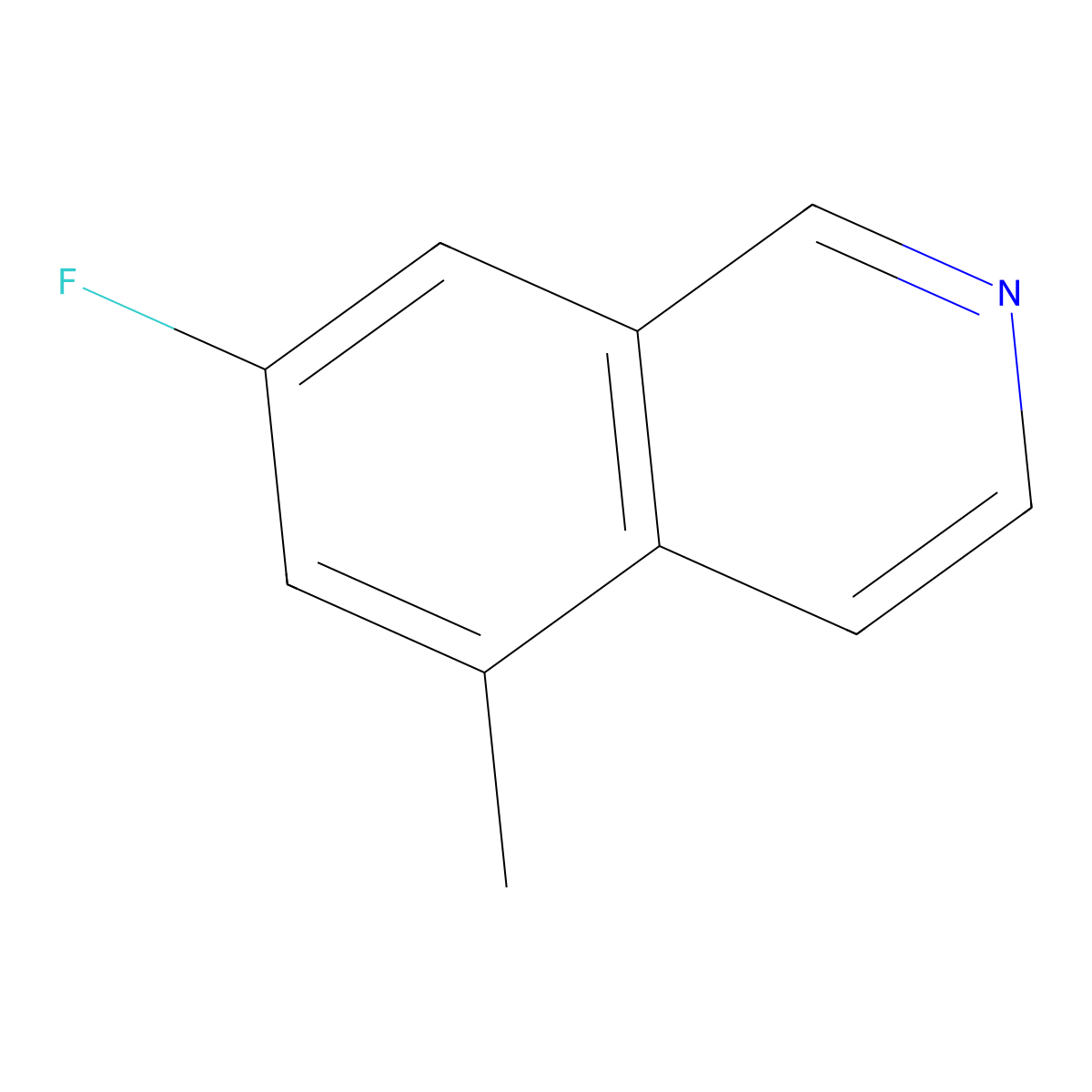 7-Fluoro-5-methylisoquinoline molecular structure, CAS 1934829-07-8