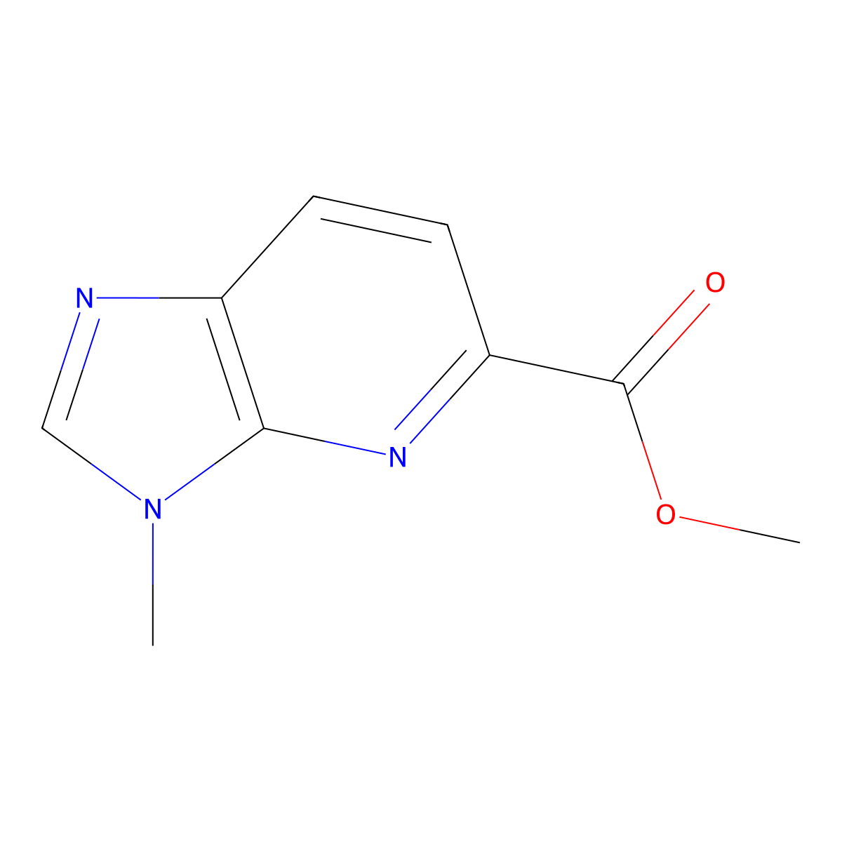 Methyl 3-methyl-3H-imidazo[4,5-b]pyridine-5-carboxylate molecular structure, CAS 1934833-64-3