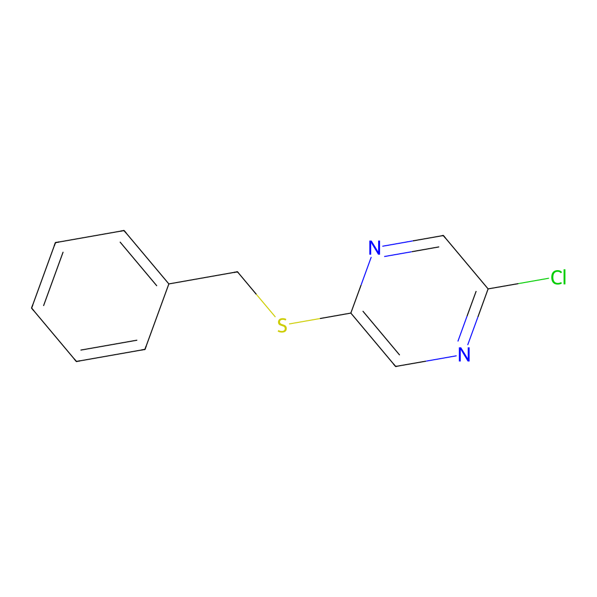 2-(Benzylthio)-5-chloropyrazine molecular structure, CAS 1934834-22-6