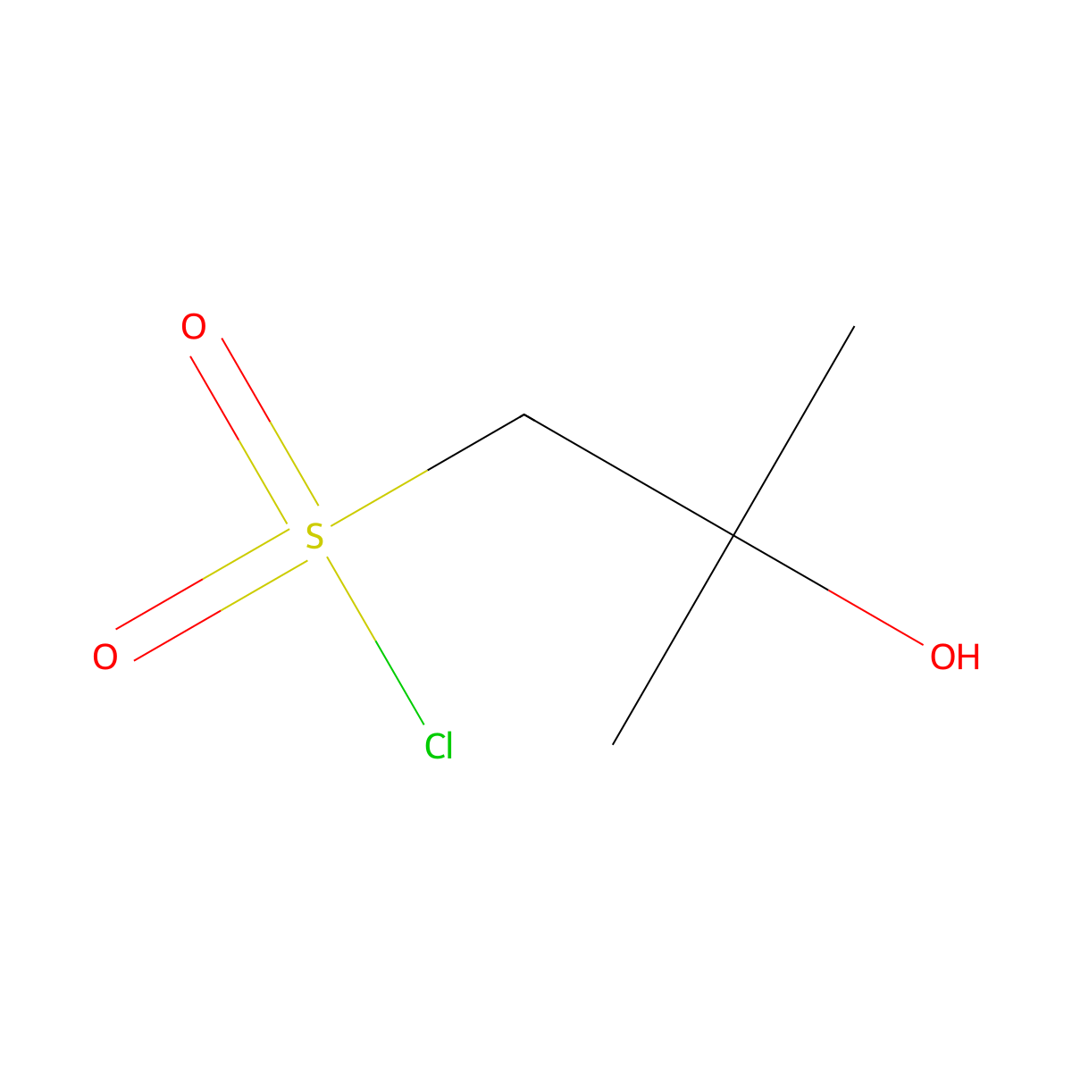 2-Hydroxy-2-methylpropane-1-sulfonyl chloride molecular structure, CAS 1934846-57-7