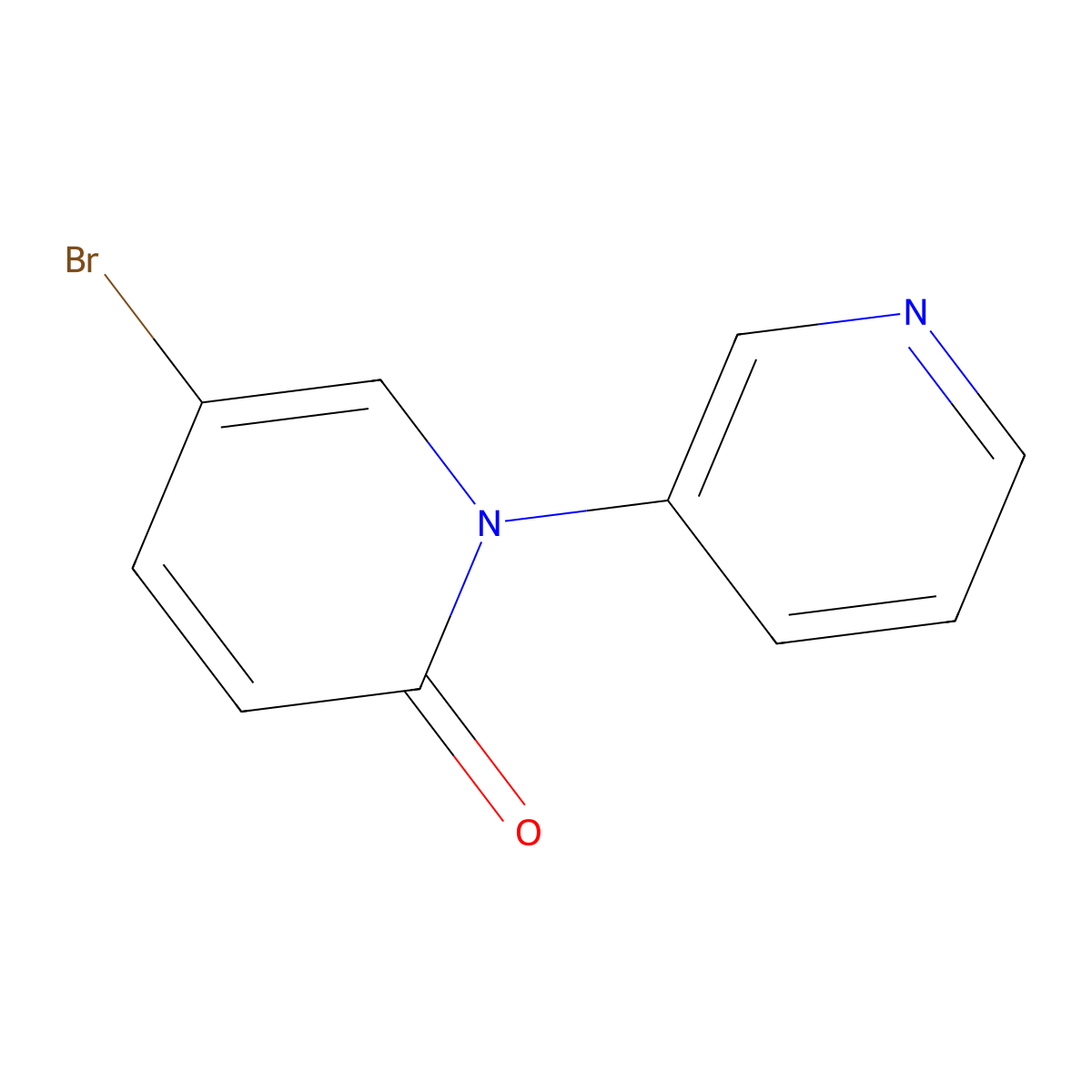5-Bromo-1-(pyridin-3-yl)pyridin-2(1H)-one molecular structure, CAS 1934855-95-4