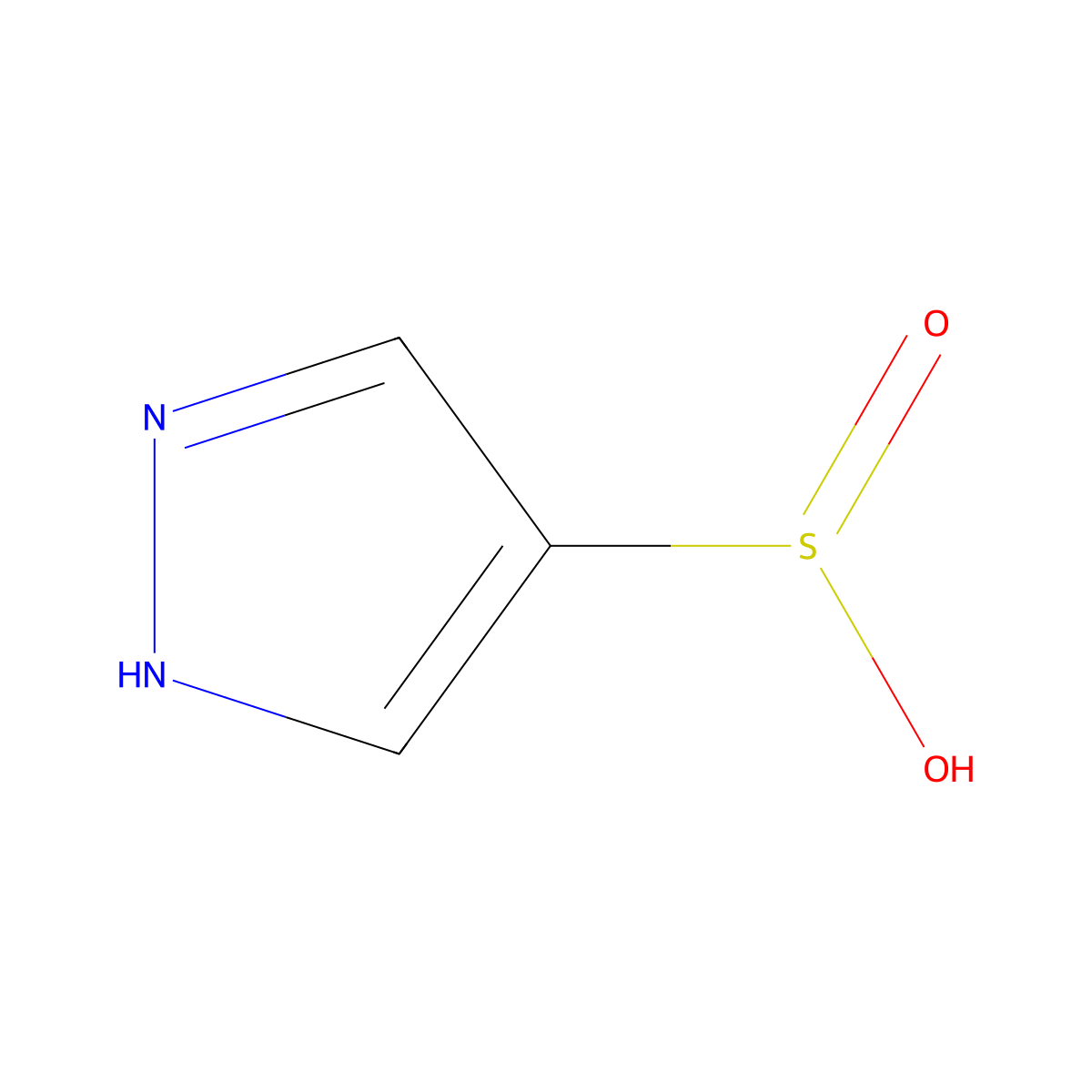 1H-pyrazole-4-sulfinic acid molecular structure, CAS 1934859-12-7