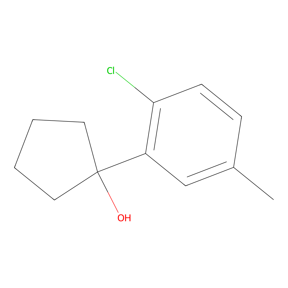 1-(2-Chloro-5-methylphenyl)cyclopentanol molecular structure, CAS 1934865-93-6