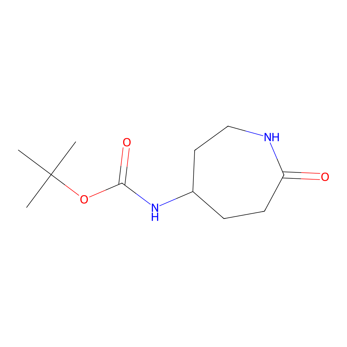 Tert-butyl (7-oxoazepan-4-YL)carbamate molecular structure, CAS 1934866-35-9