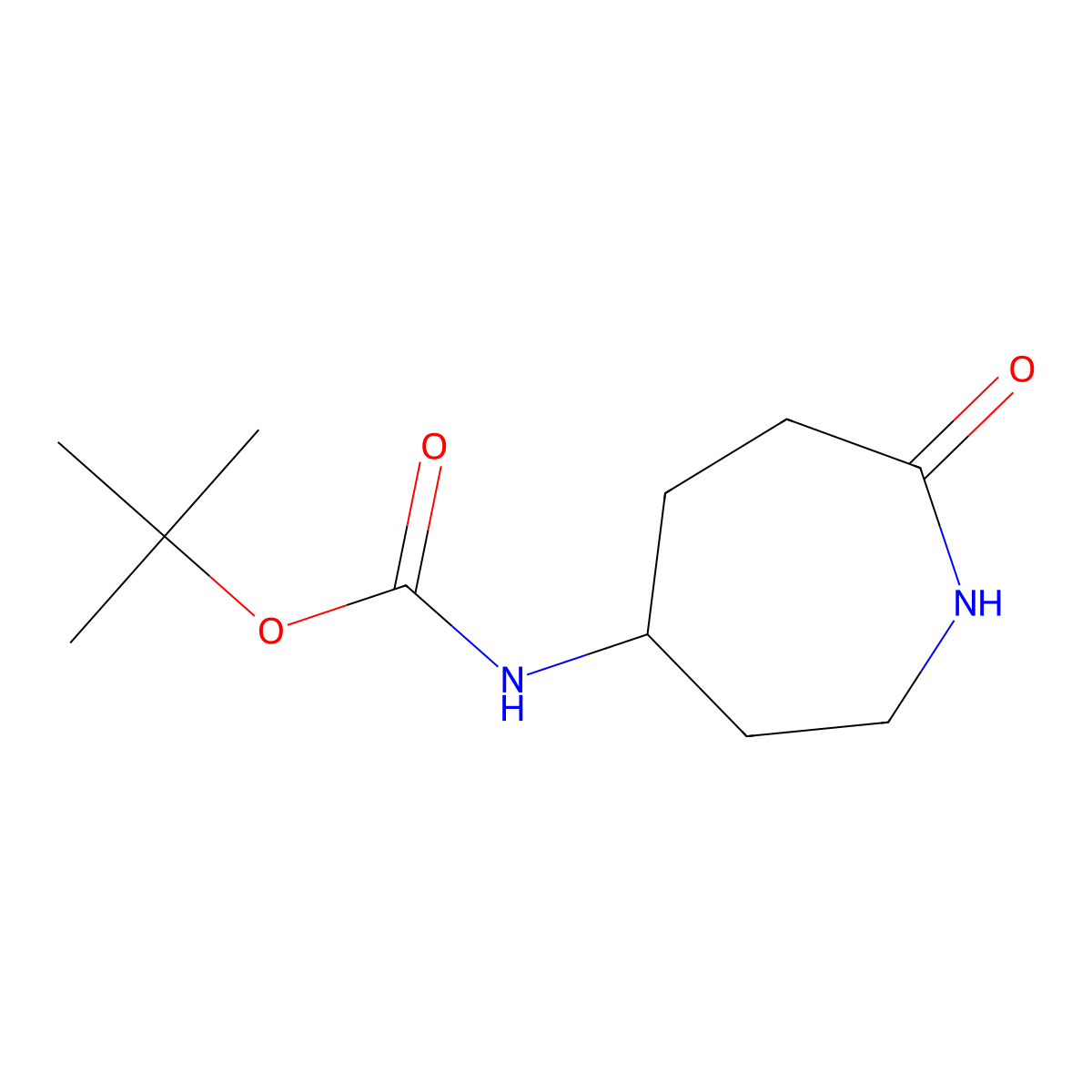 Tert-butyl (7-oxoazepan-4-YL)carbamate molecular structure, CAS 1934866-35-9
