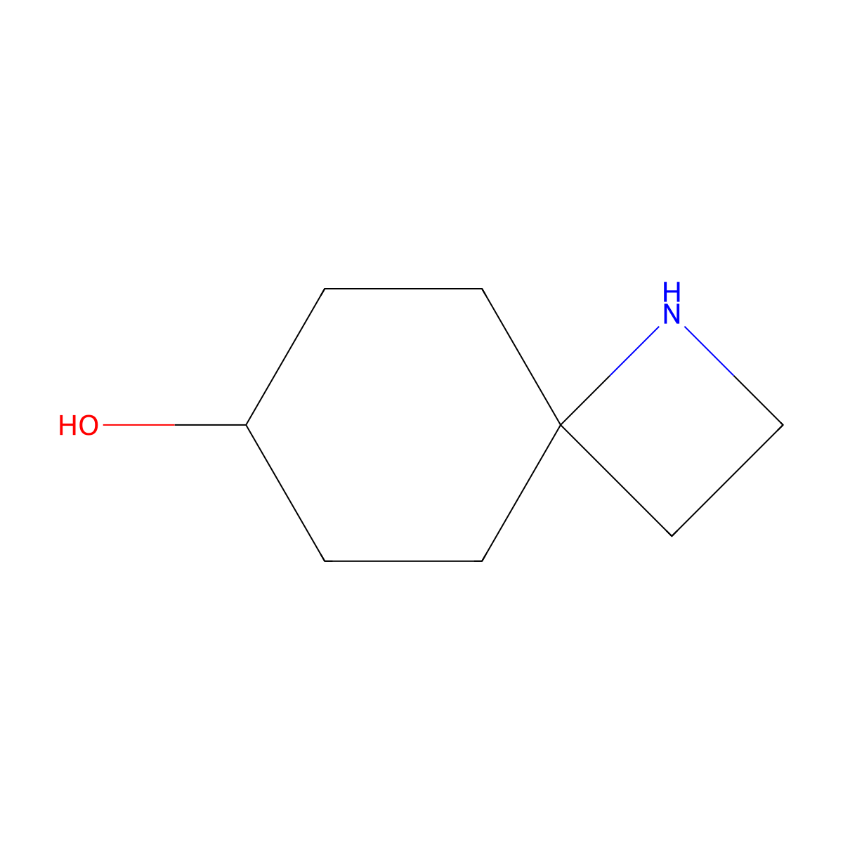 (4r,7r)-1-Azaspiro[3.5]nonan-7-ol molecular structure, CAS 1934868-83-3