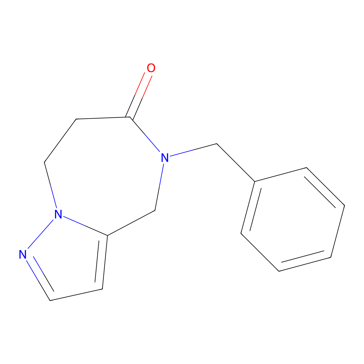 5-Benzyl-7,8-dihydro-4H-pyrazolo[1,5-a][1,4]diazepin-6(5H)-one molecular structure, CAS 1934870-46-8