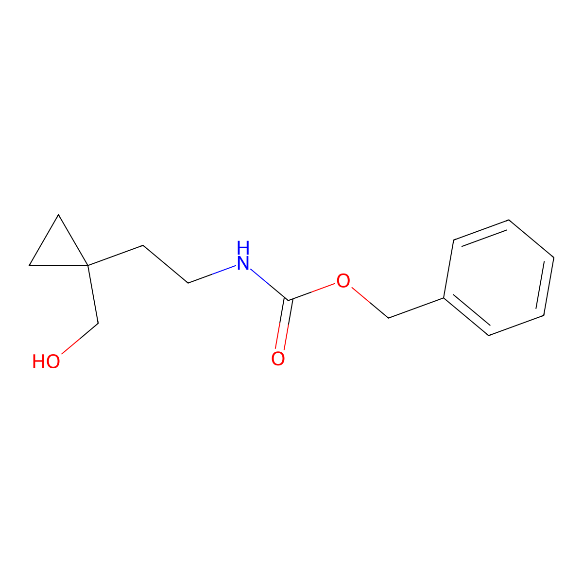 benzyl N-{2-[1-(hydroxymethyl)cyclopropyl]ethyl}carbamate molecular structure, CAS 1934891-89-0
