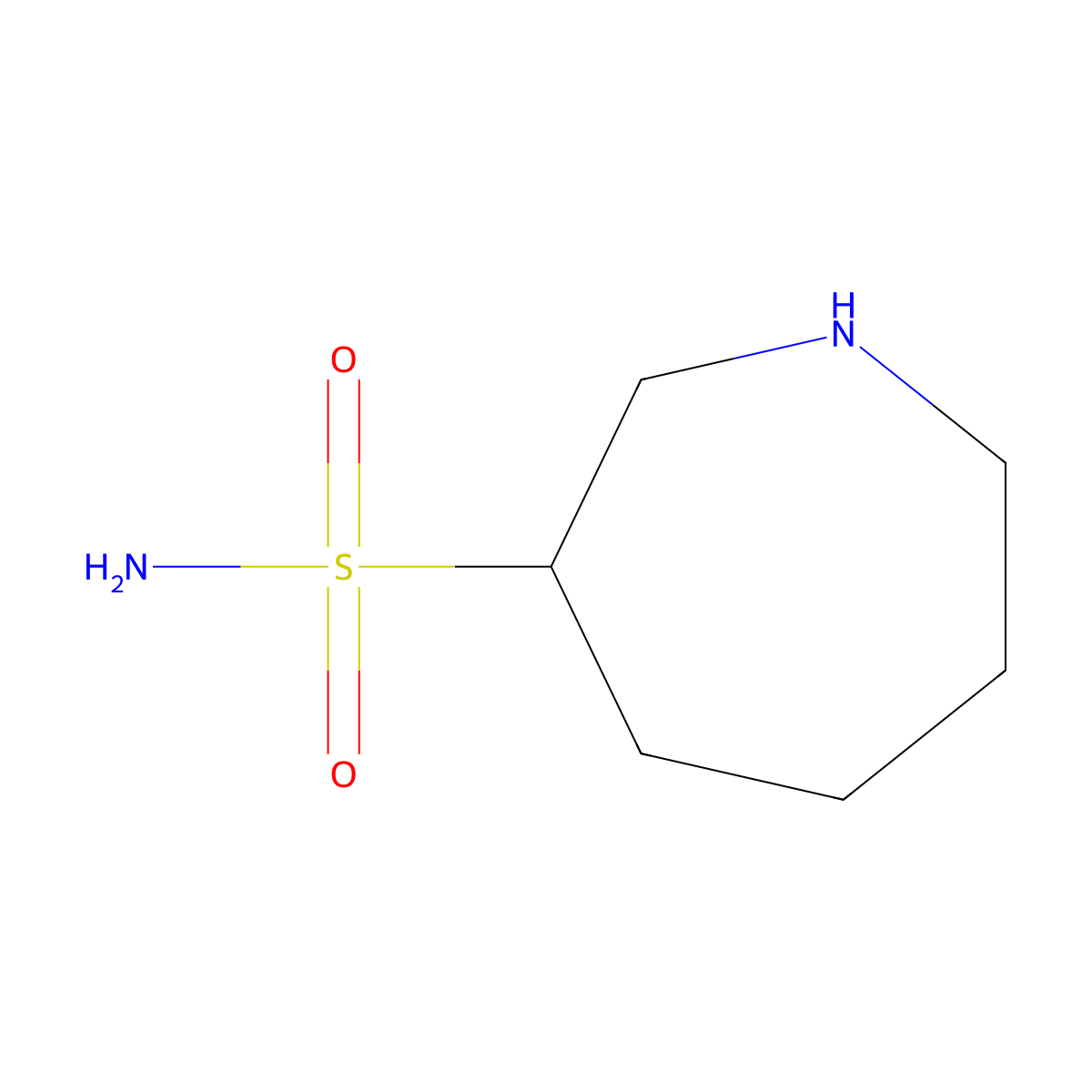 Azepane-3-sulfonamide molecular structure, CAS 1934897-80-9
