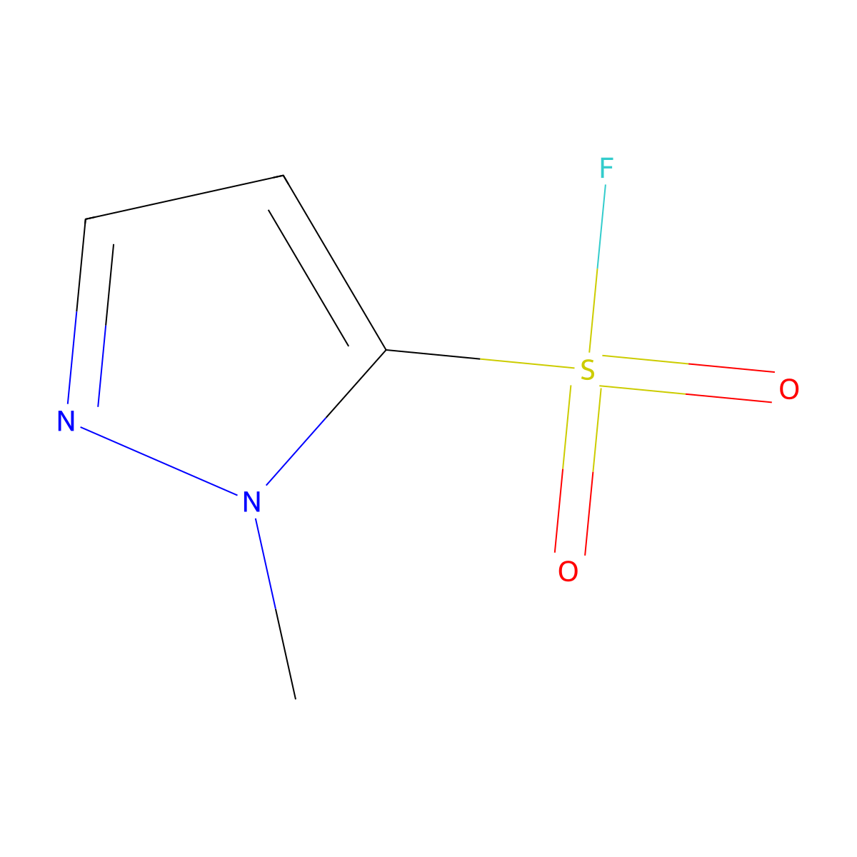 1-Methyl-1H-pyrazole-5-sulfonyl fluoride molecular structure, CAS 1934904-94-5