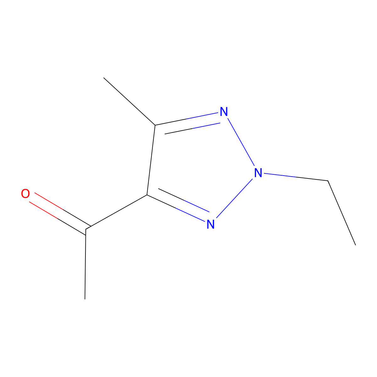 1-(2-ethyl-5-methyl-2H-1,2,3-triazol-4-yl)ethan-1-one molecular structure, CAS 1934906-01-0