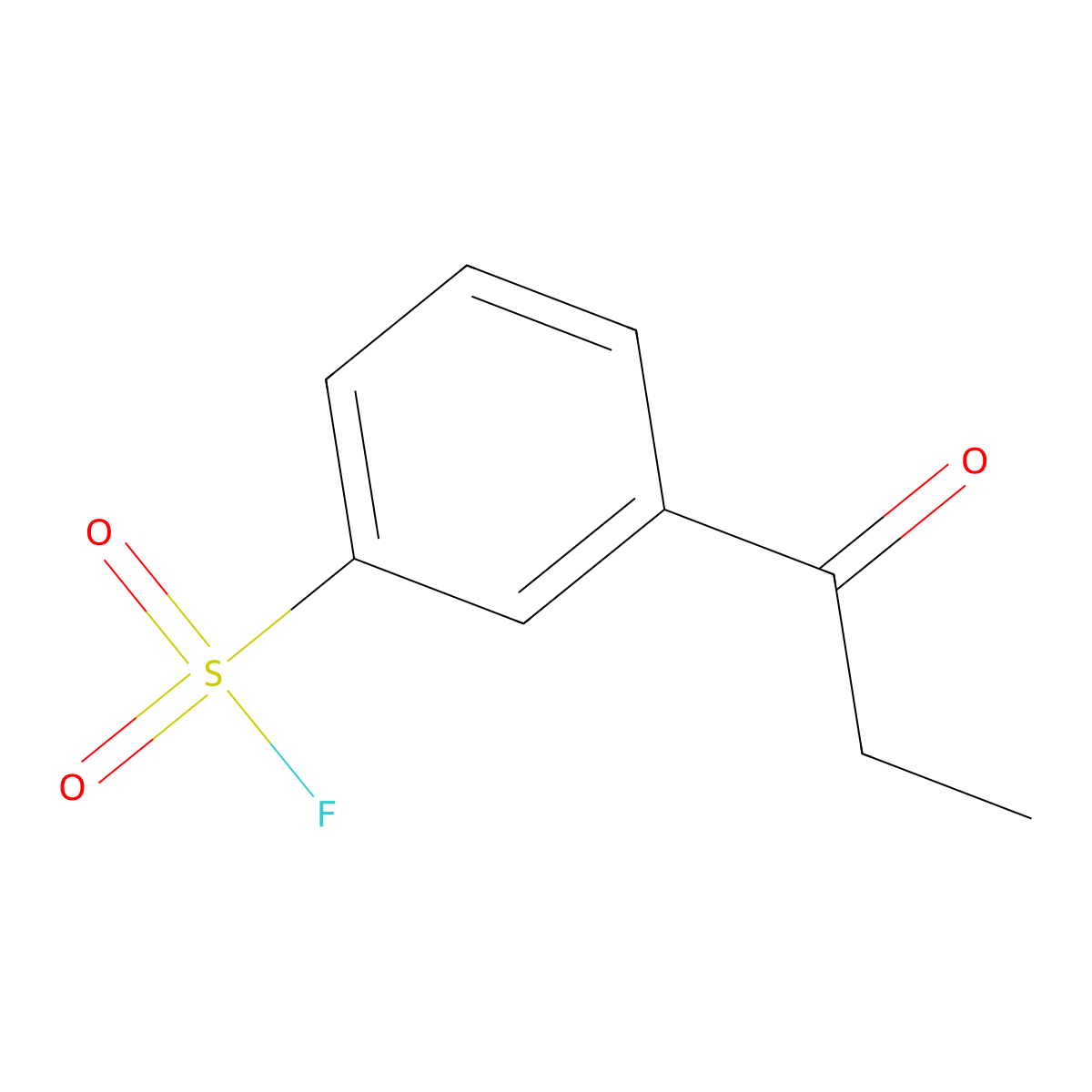 3-Propanoylbenzene-1-sulfonyl fluoride molecular structure, CAS 1934909-65-5