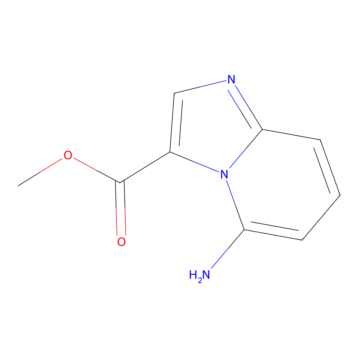 Methyl 5-aminoimidazo[1,2-a]pyridine-3-carboxylate molecular structure, CAS 1934918-90-7