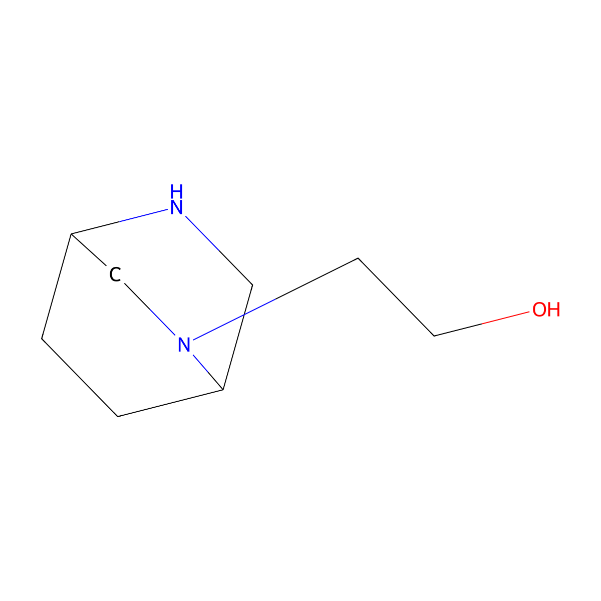 2-{2,5-Diazabicyclo[2.2.2]octan-2-yl}ethan-1-ol molecular structure, CAS 1934920-38-3