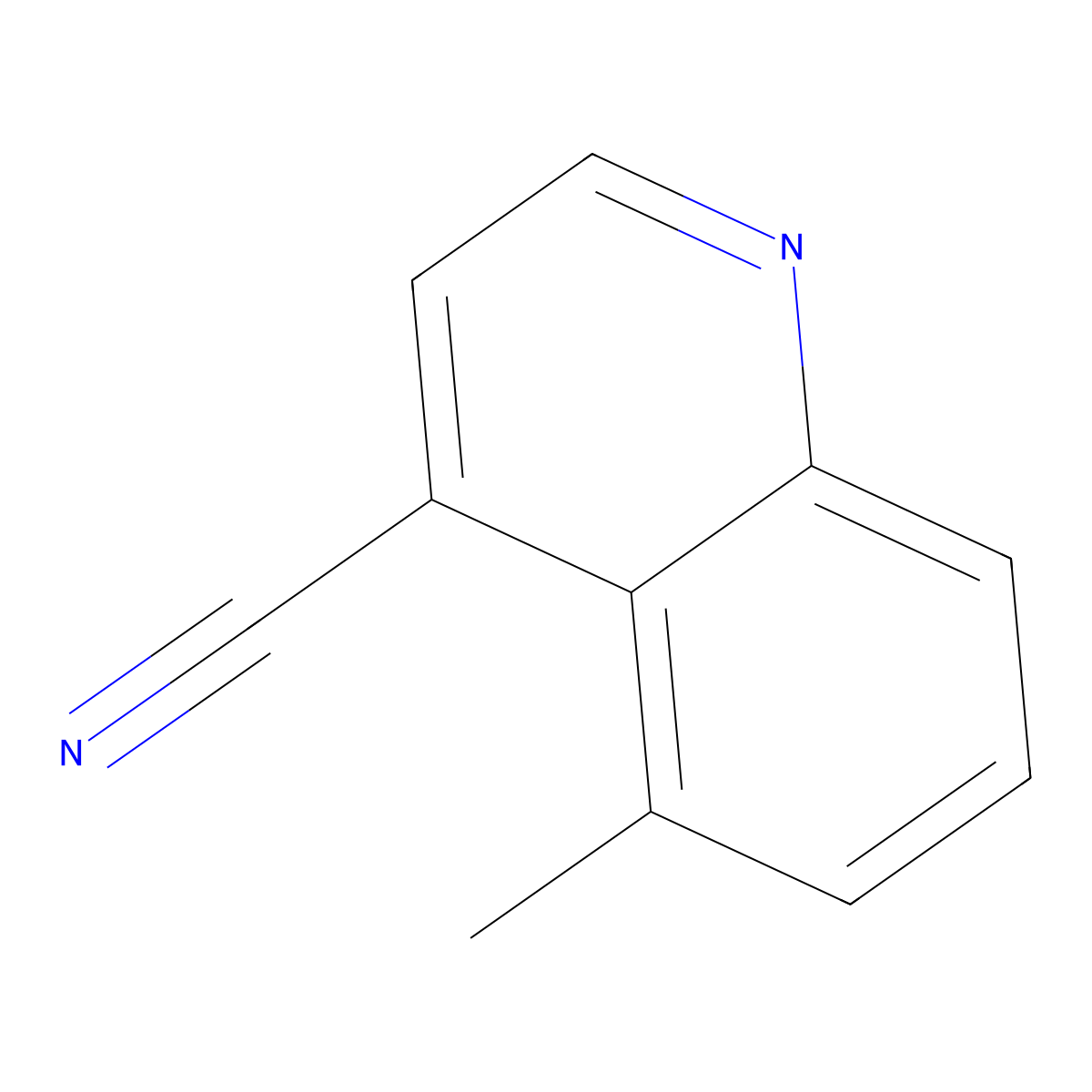 5-Methylquinoline-4-carbonitrile molecular structure, CAS 1934924-25-0