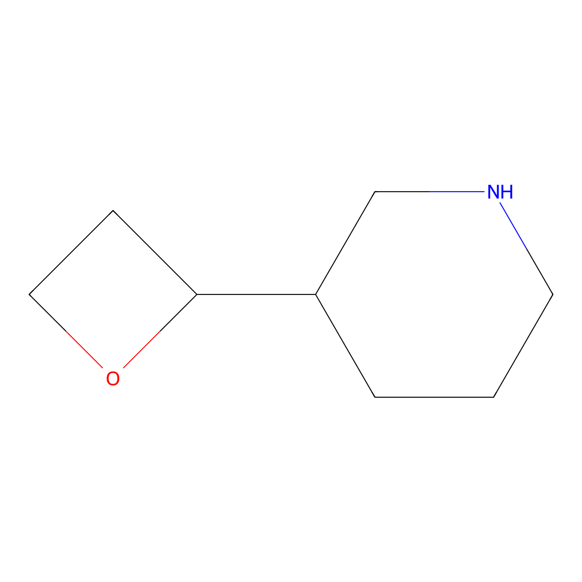 3-(Oxetan-2-yl)piperidine molecular structure, CAS 1934925-11-7