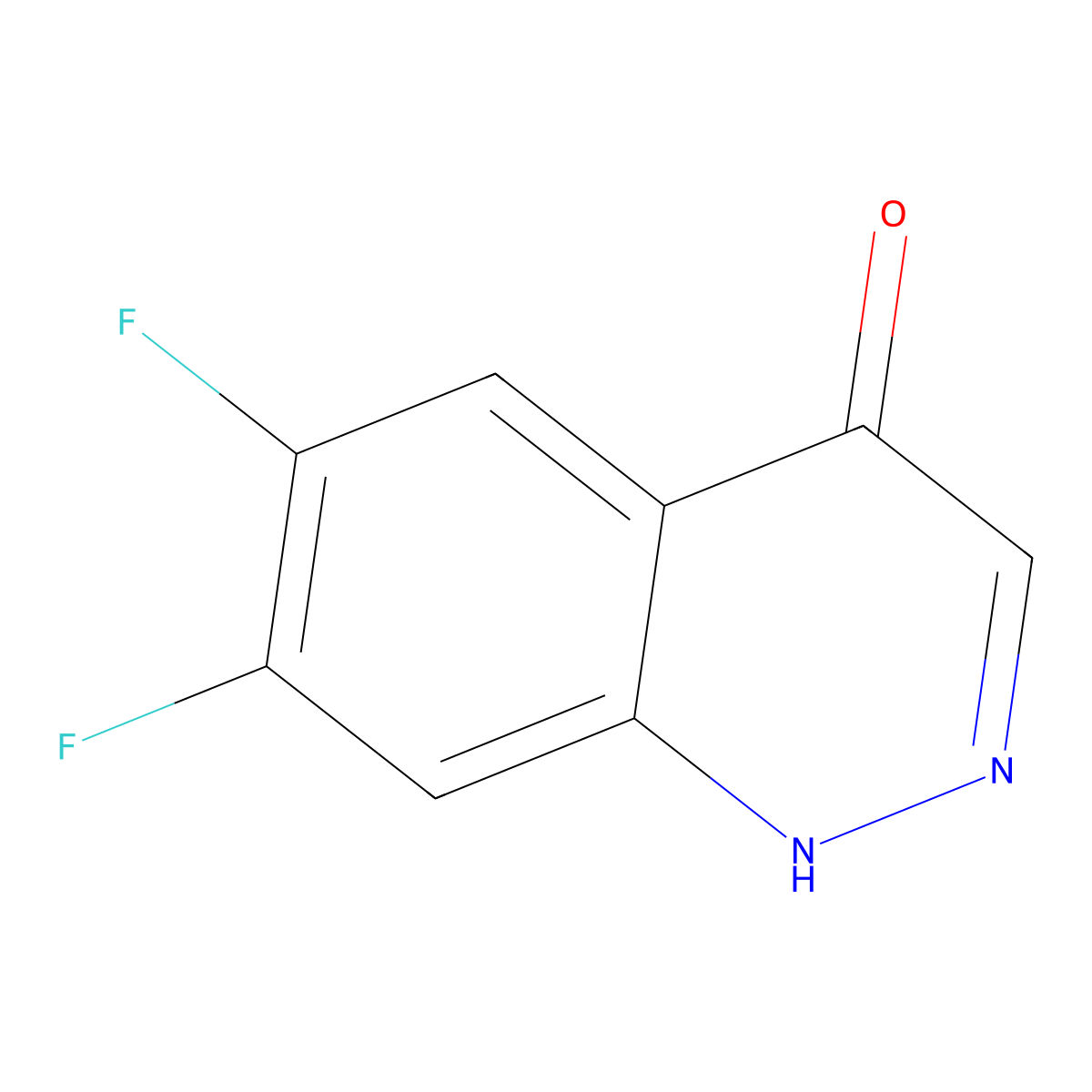 6,7-Difluoro-1,4-dihydrocinnolin-4-one molecular structure, CAS 1934937-35-5