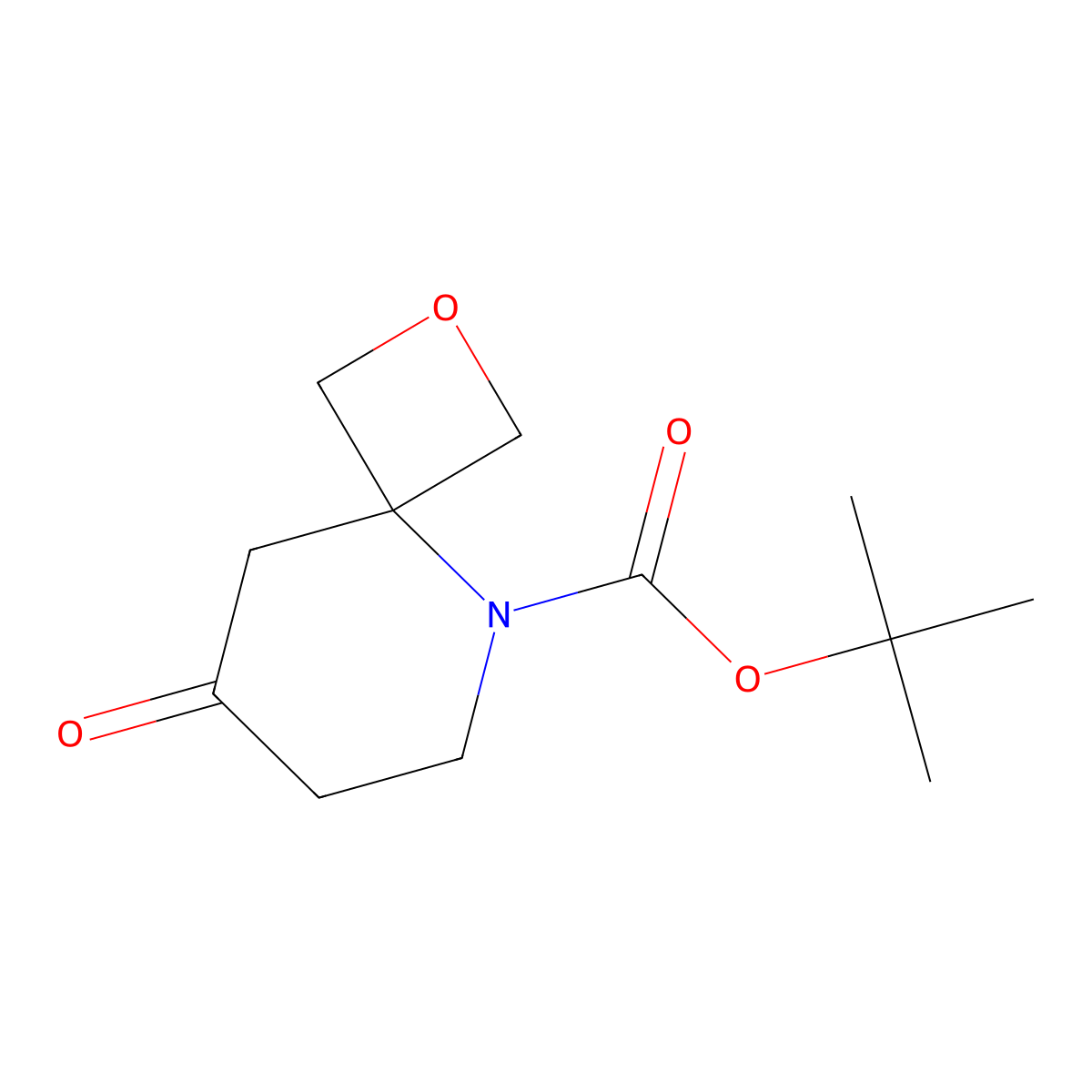 Tert-butyl 8-oxo-2-oxa-5-azaspiro[3.5]nonane-5-carboxylate molecular structure, CAS 1934939-07-7