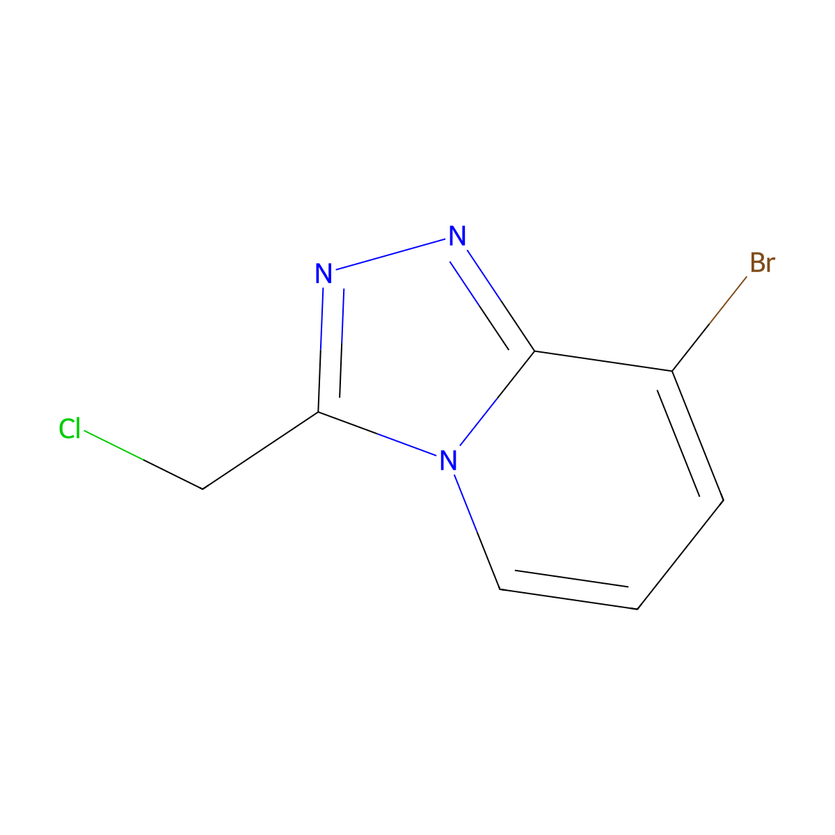 8-Bromo-3-(chloromethyl)-[1,2,4]triazolo[4,3-a]pyridine molecular structure, CAS 1934947-20-2