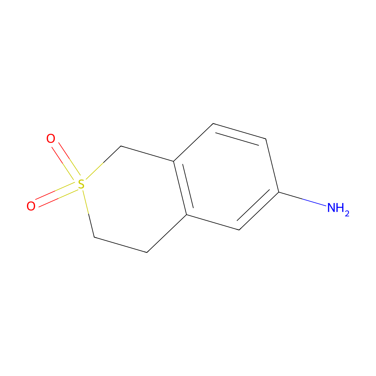 6-Aminoisothiochromane 2,2-dioxide molecular structure, CAS 1934949-38-8