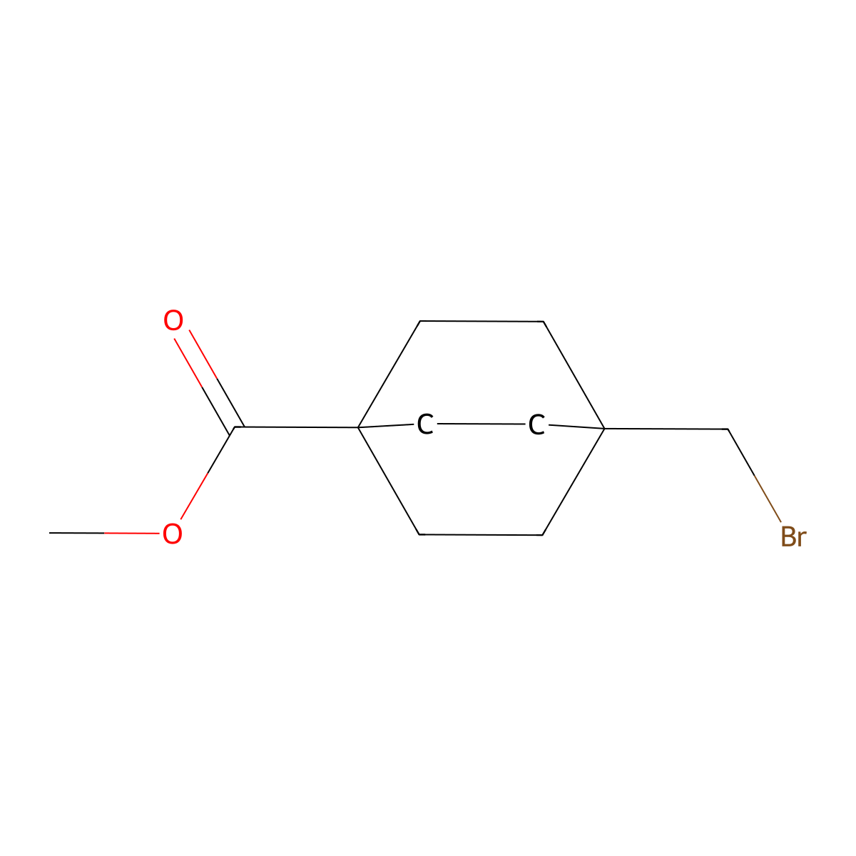 Methyl 4-(bromomethyl)bicyclo[2.2.2]octane-1-carboxylate molecular structure, CAS 1934962-73-8