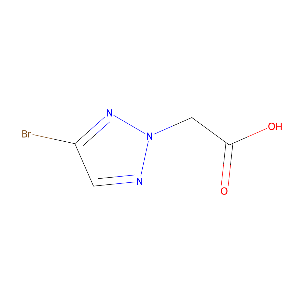 2-(4-bromo-2H-1,2,3-triazol-2-yl)acetic acid molecular structure, CAS 1934964-63-2