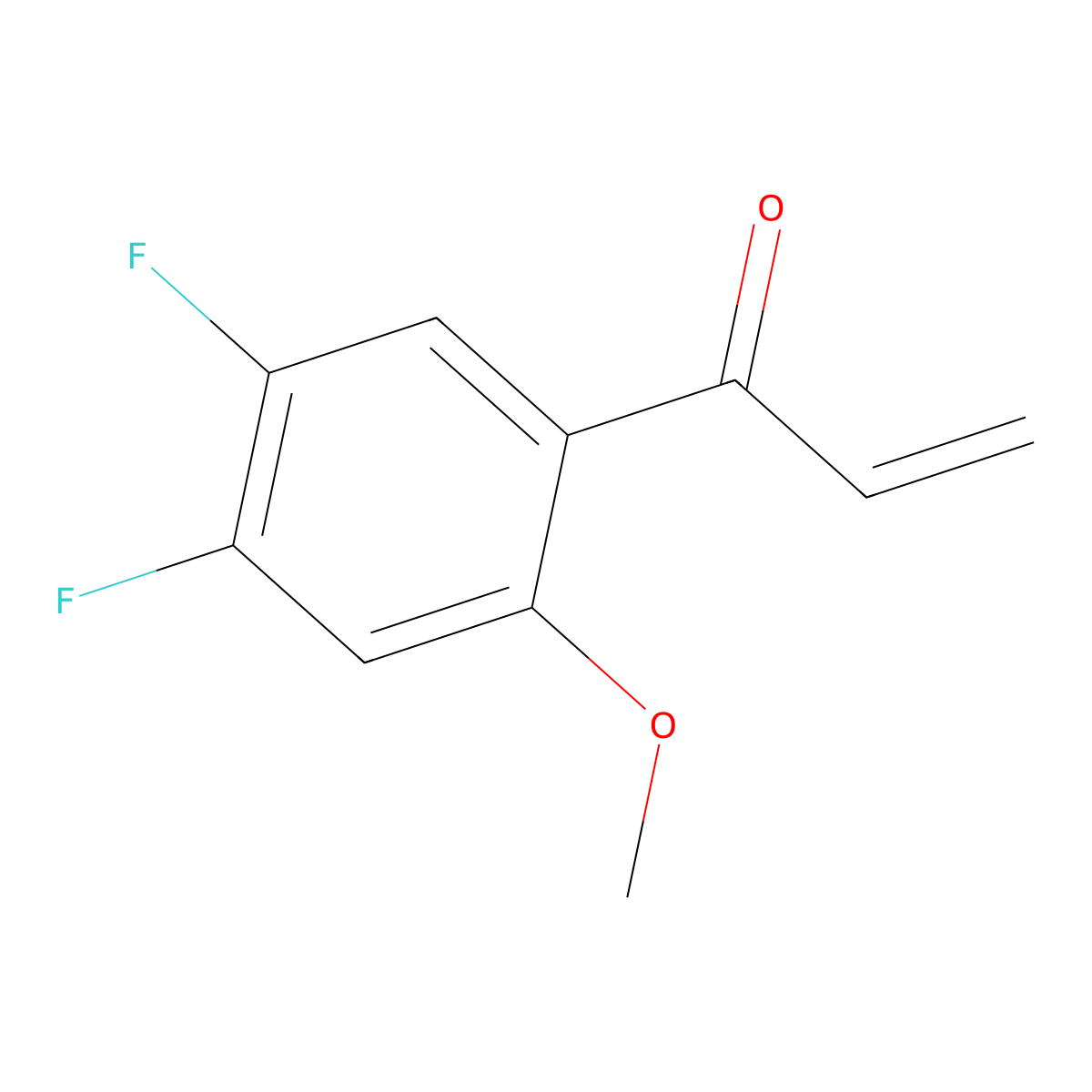 1-(4,5-Difluoro-2-methoxyphenyl)prop-2-en-1-one molecular structure, CAS 1934981-53-9